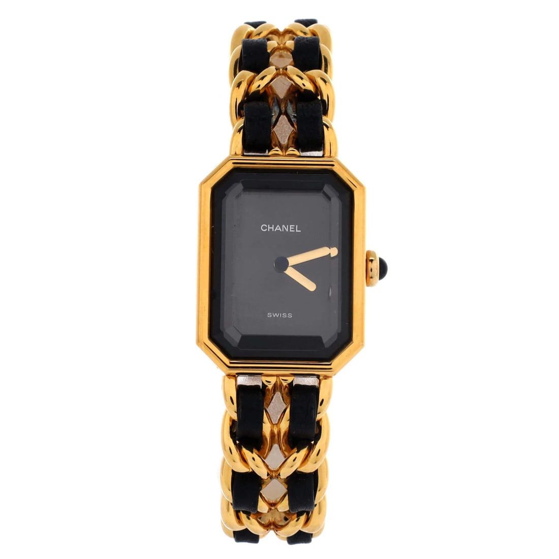 Rock Quartz Watch Plated Metal Leather Chanel 20: Rock Quartz Watch Plated Metal Leather Chanel 20 The Rock Quartz Watch features a sleek design with plated metal and leather accents, creating a stylish and sophisticated look. This 20mm watch boasts 