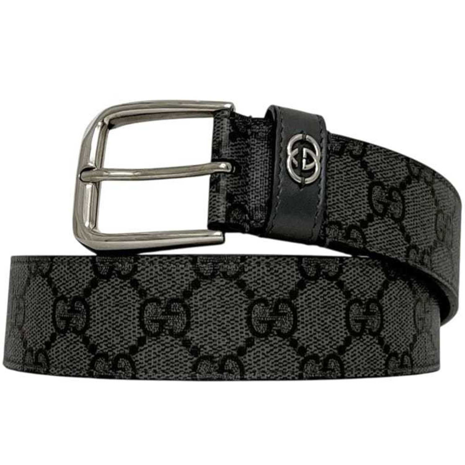 Standard Belt Gucci: Standard Belt Gucci Standard Gucci Belt in Gray Canvas. Made from high-quality canvas, this belt features a classic design with a timeless gray color. Comes with a box for added convenience. Item