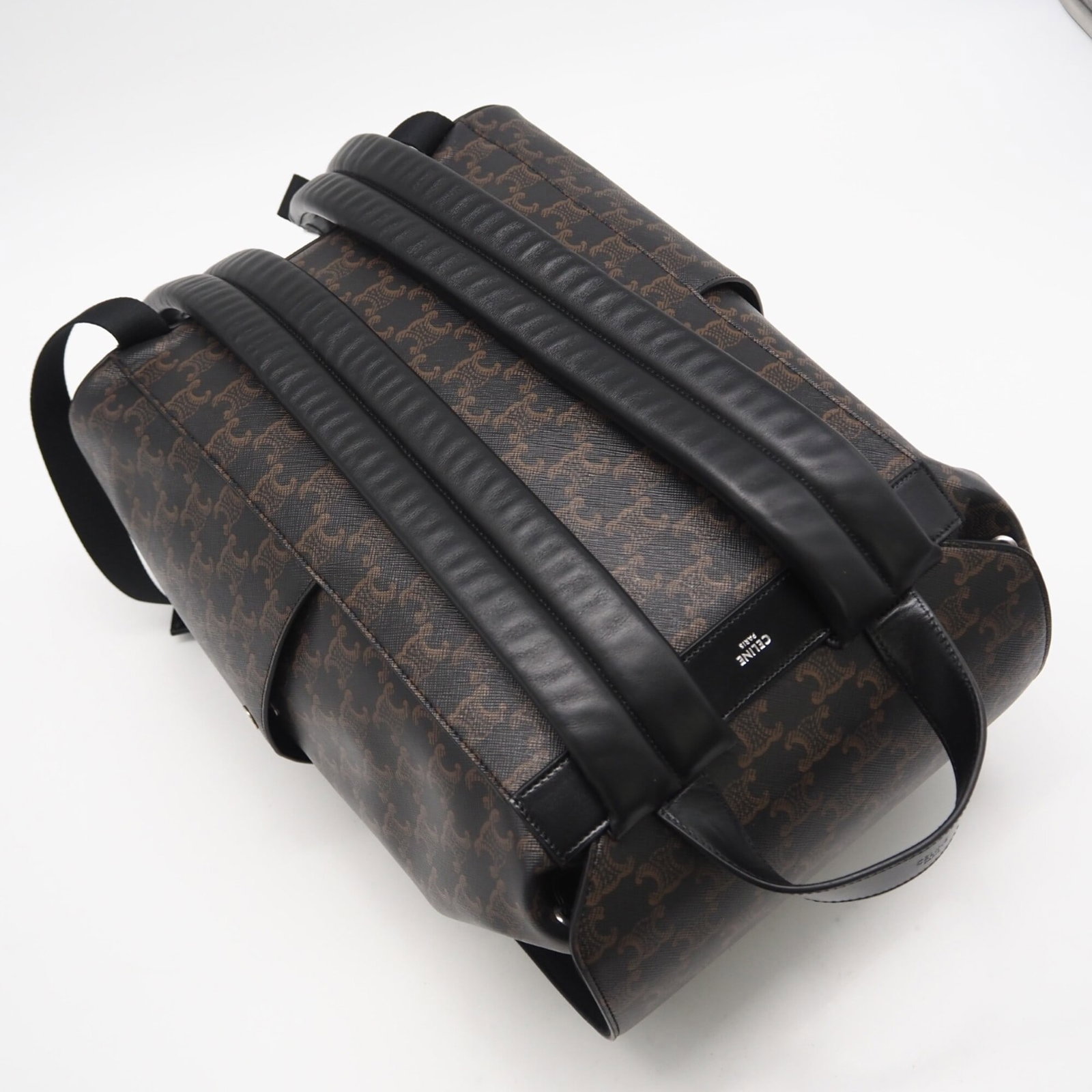 Canvas Leather Backpack Coated Celine - 2