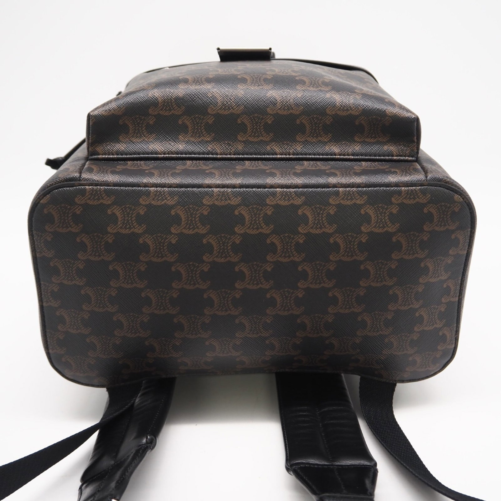 Canvas Leather Backpack Coated Celine - 5