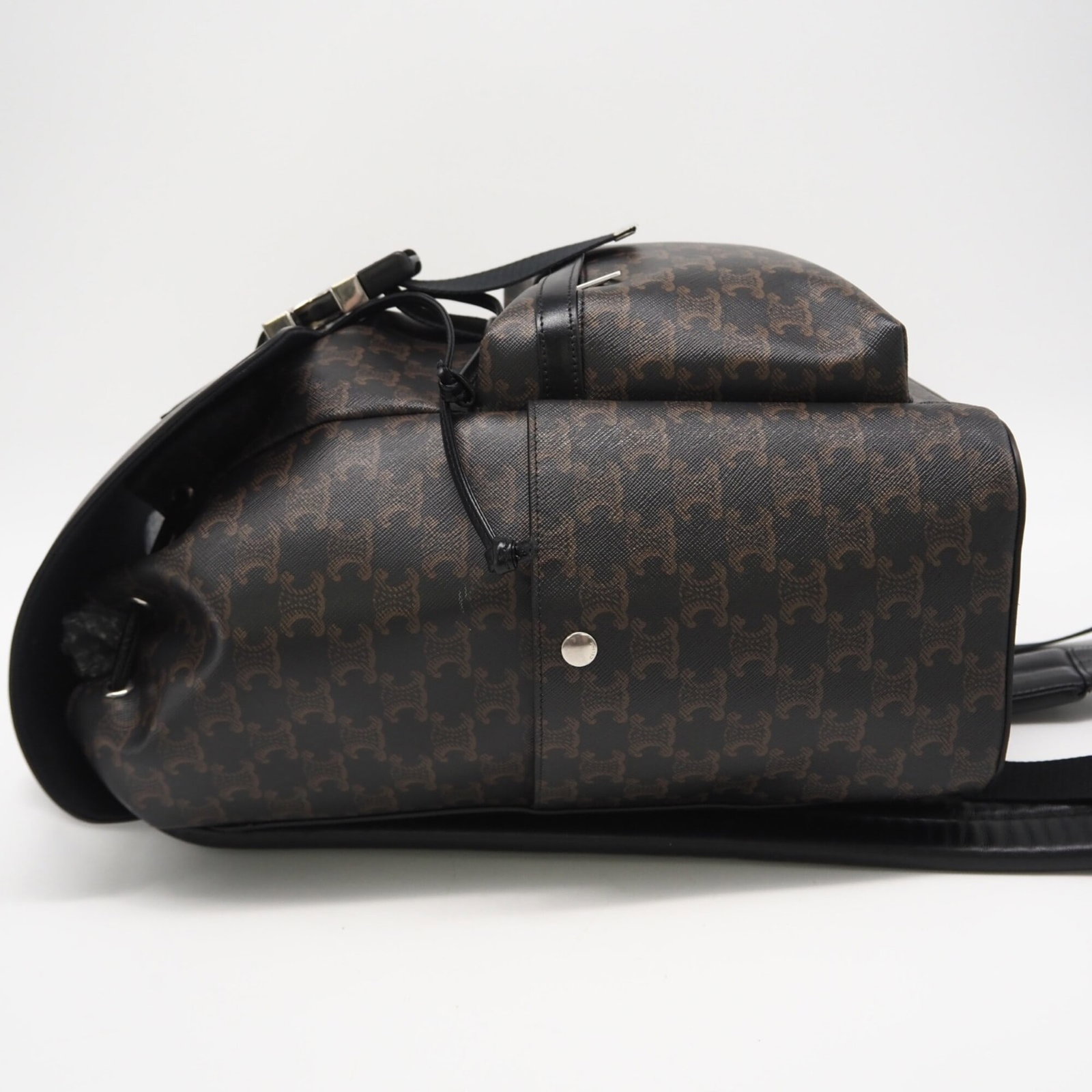 Canvas Leather Backpack Coated Celine - 6
