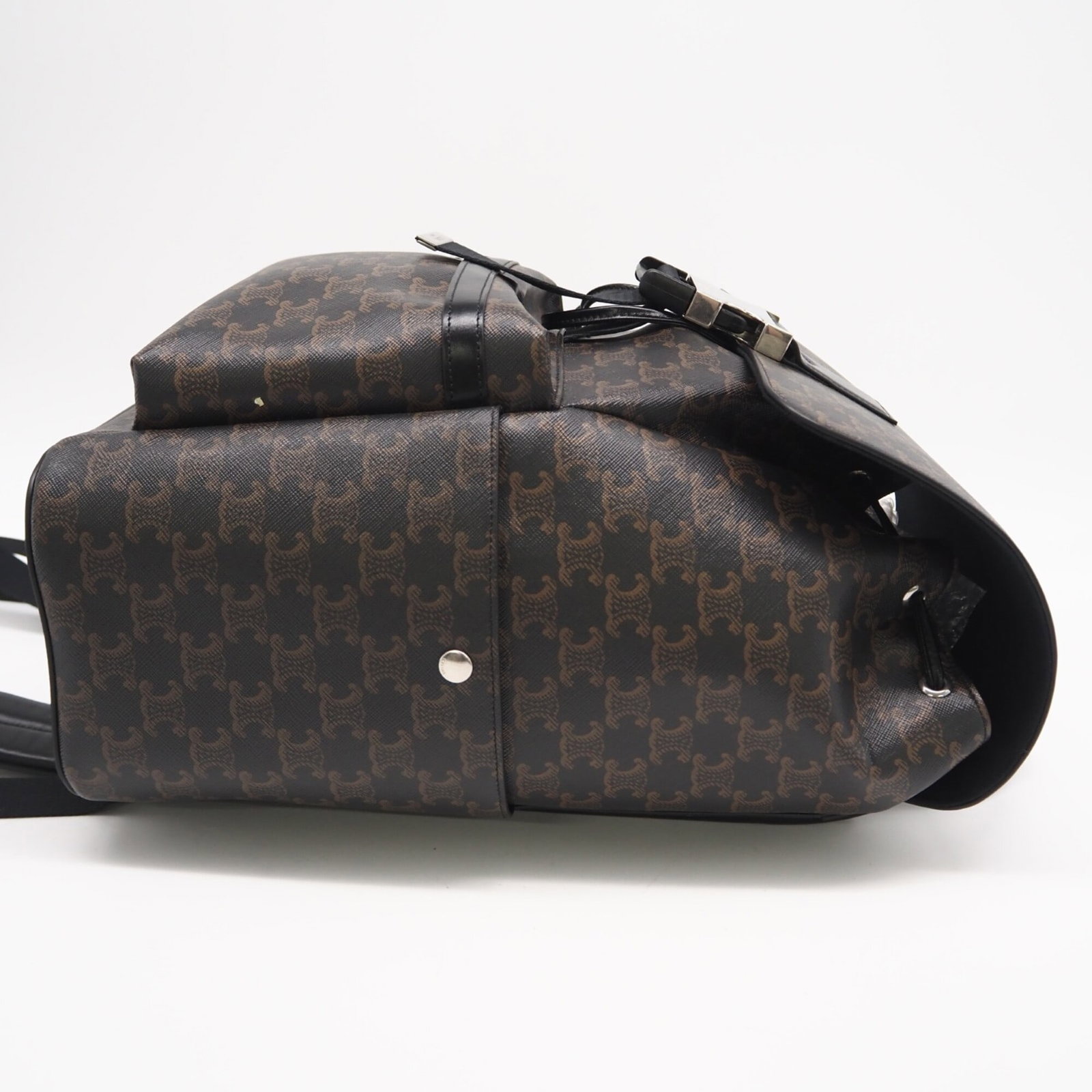 Canvas Leather Backpack Coated Celine - 7
