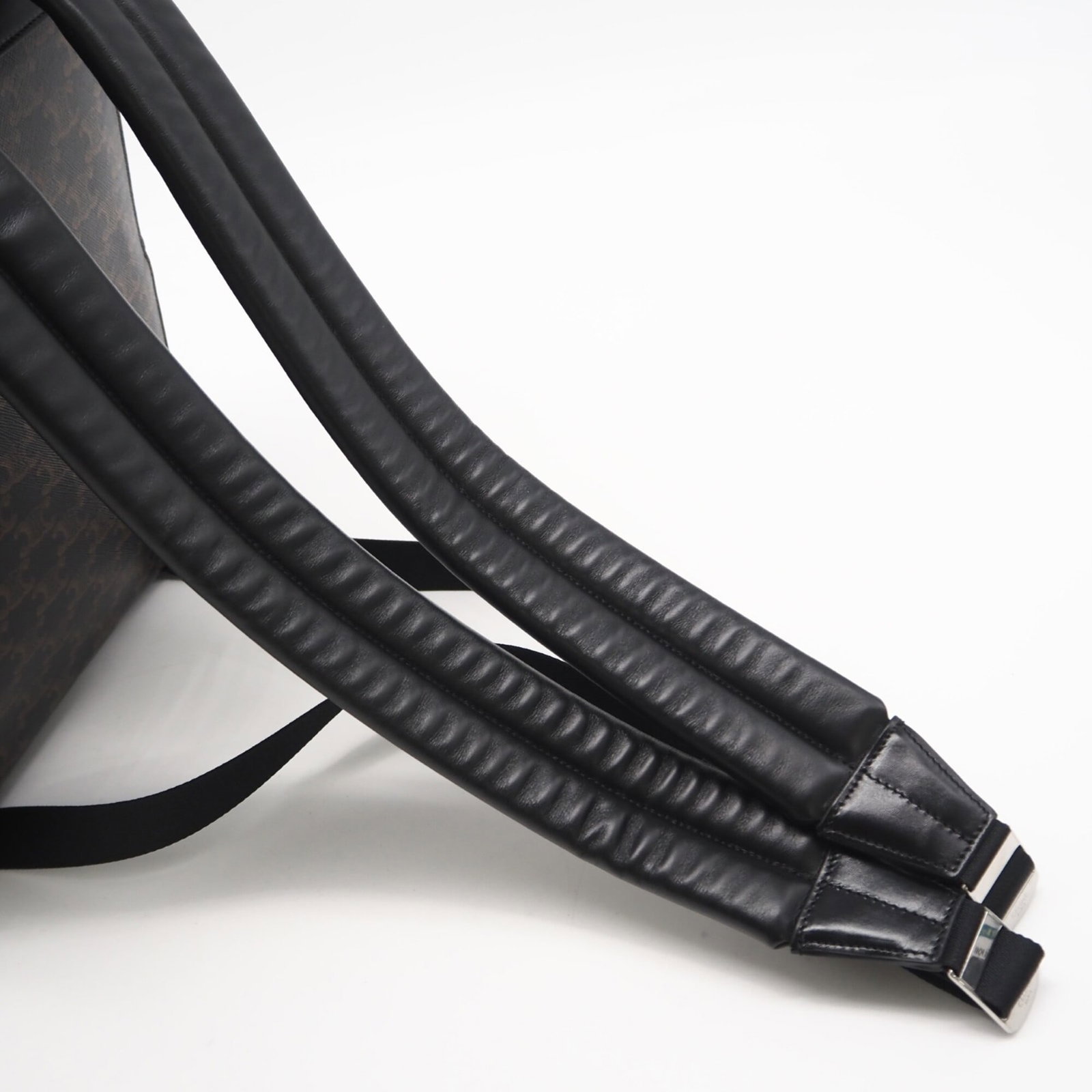 Canvas Leather Backpack Coated Celine - 8