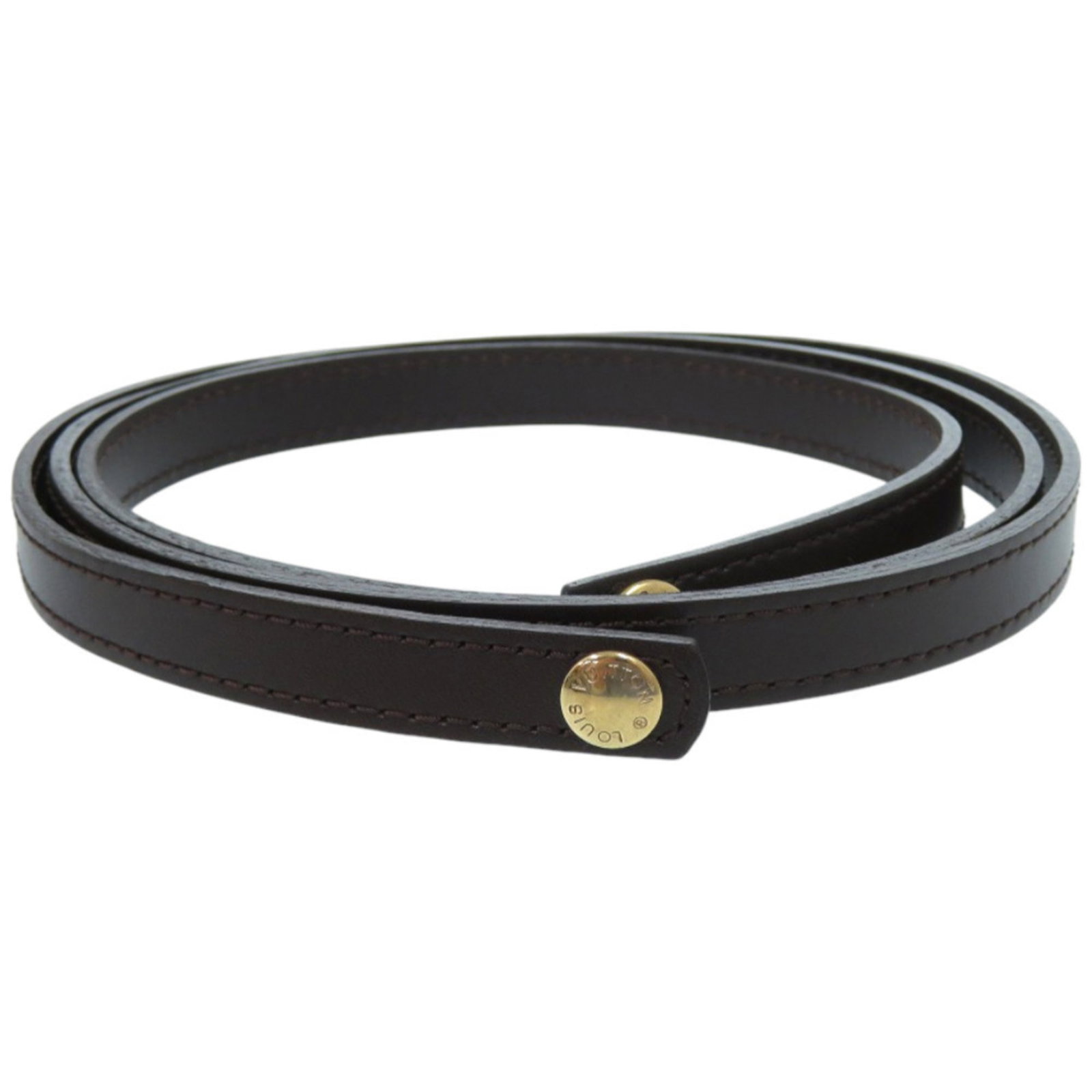 Leather Strap Louis Vuitton: Leather Strap Louis Vuitton Brown Leather Strap from Louis Vuitton, measuring 110.5cm in length, made from high-quality leather. Item Specifics: Brand: Louis Vuitton Type: Strap Gender: Men Material: 
