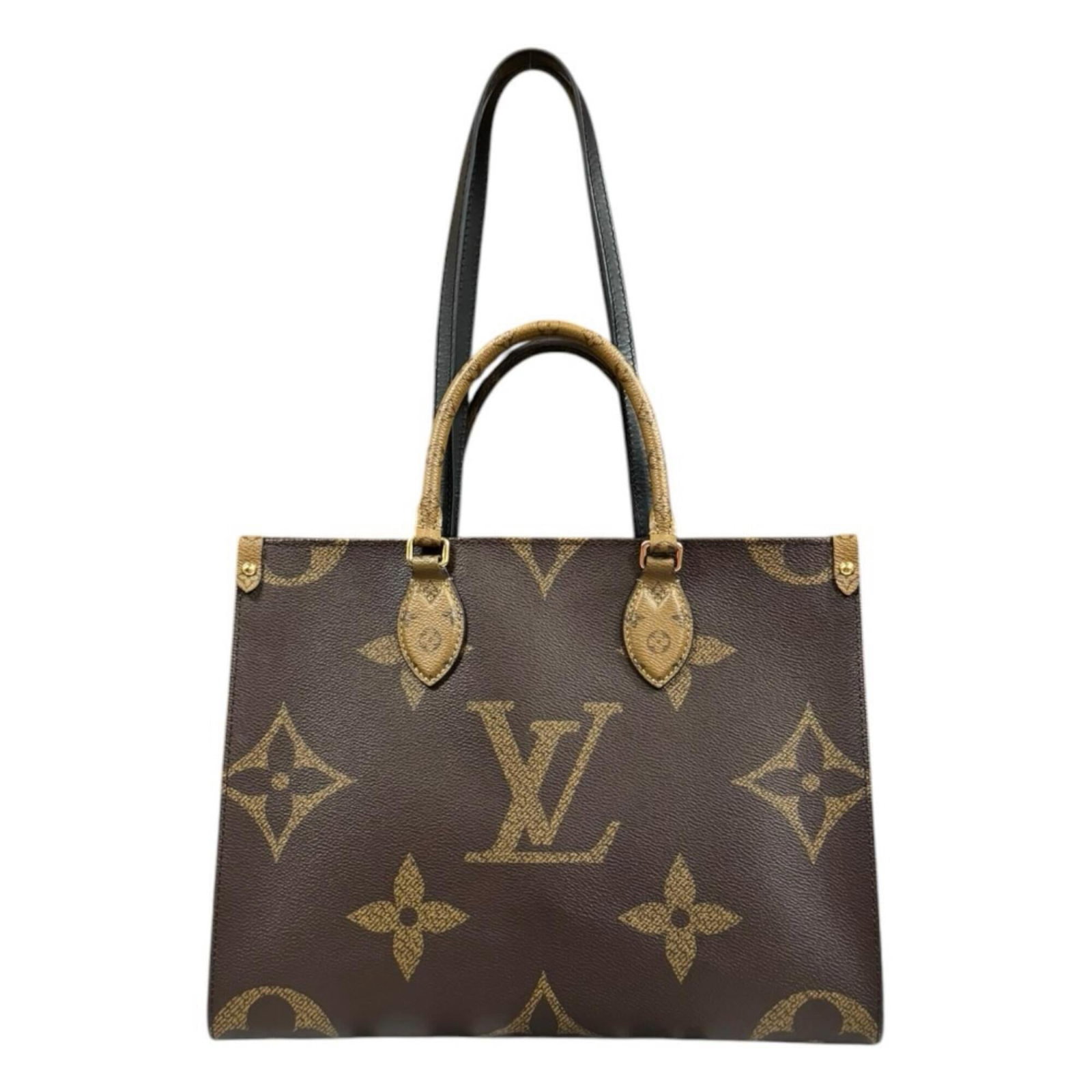 Tote Bag Monogram Reverse Louis Vuitton: Tote Bag Monogram Reverse Louis Vuitton Monogram Reverse Louis Vuitton Tote Bag is a unique and stylish accessory, featuring the iconic Monogram Reverse pattern in brown. Handmade with attention to