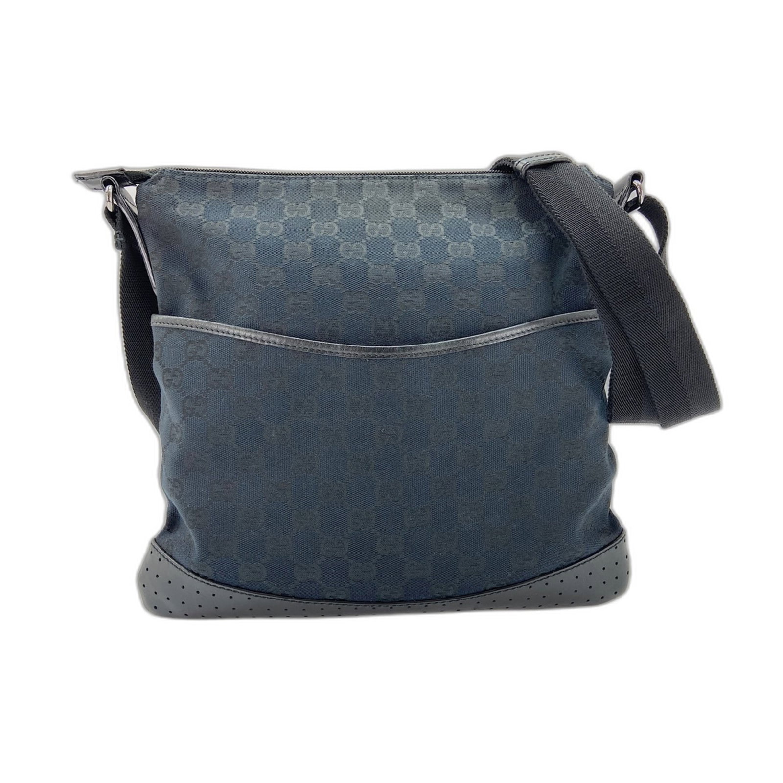 Shoulder Bag: Shoulder Bag Black Gucci shoulder bag with 132cm strap length, 29cm x 30cm x 1cm dimensions, and a sleek design. This bag features a classic style with clean lines and a sturdy build. Item Specifics: