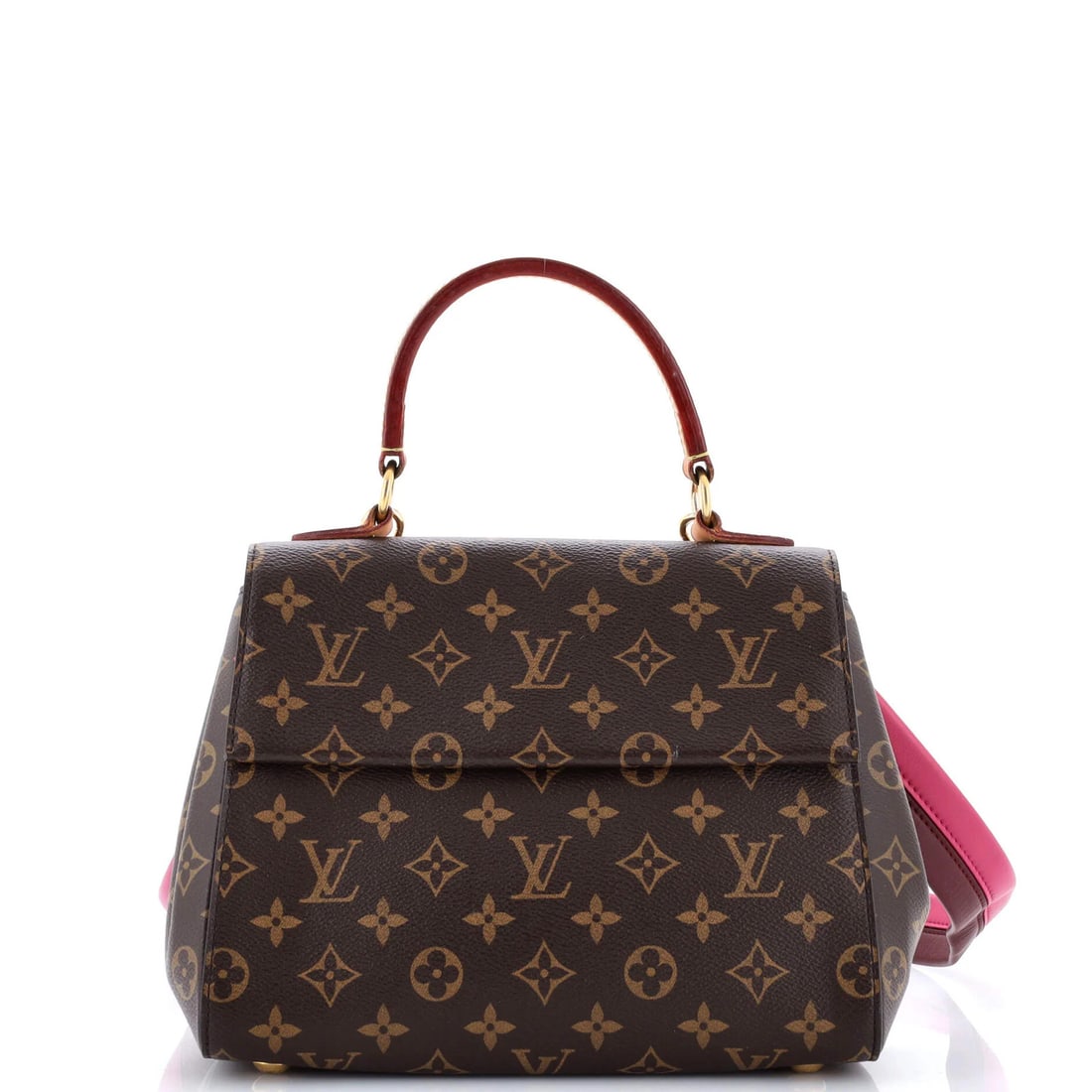 Canvas Monogram Bag Top Handle Cluny Louis Vuitton: Canvas Monogram Bag Top Handle Cluny Louis Vuitton Canvas Monogram Bag Top Handle Cluny Louis Vuitton - A Timeless Brown Classic. This iconic Cluny top handle bag features a rich brown canvas exterior