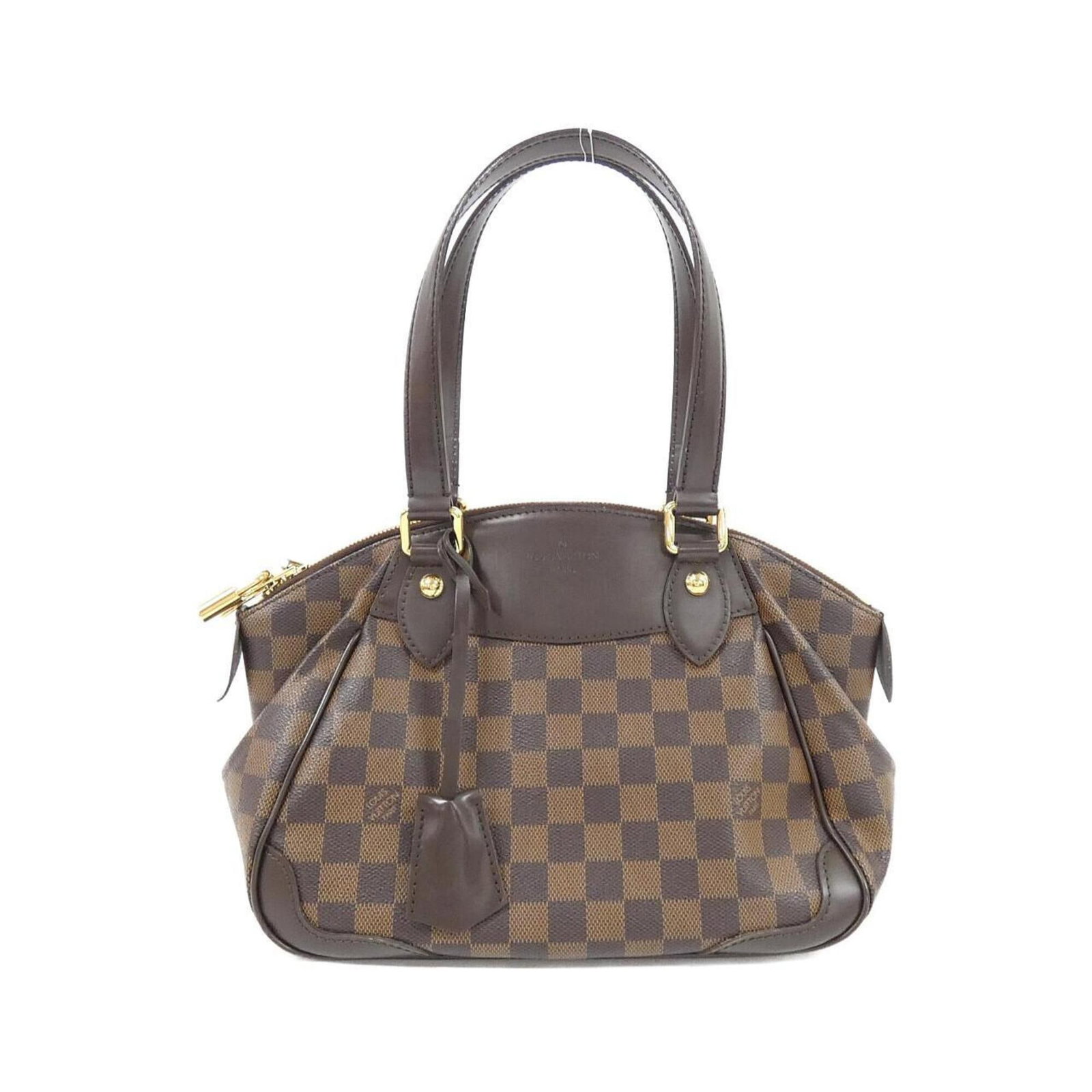 Louis Vuitton Handbag Coated Canvas: Louis Vuitton Handbag Coated Canvas Coated canvas construction provides a durable and stylish finish. This Louis Vuitton handbag features gold hardware and ebene color, adding a touch of sophisticatio