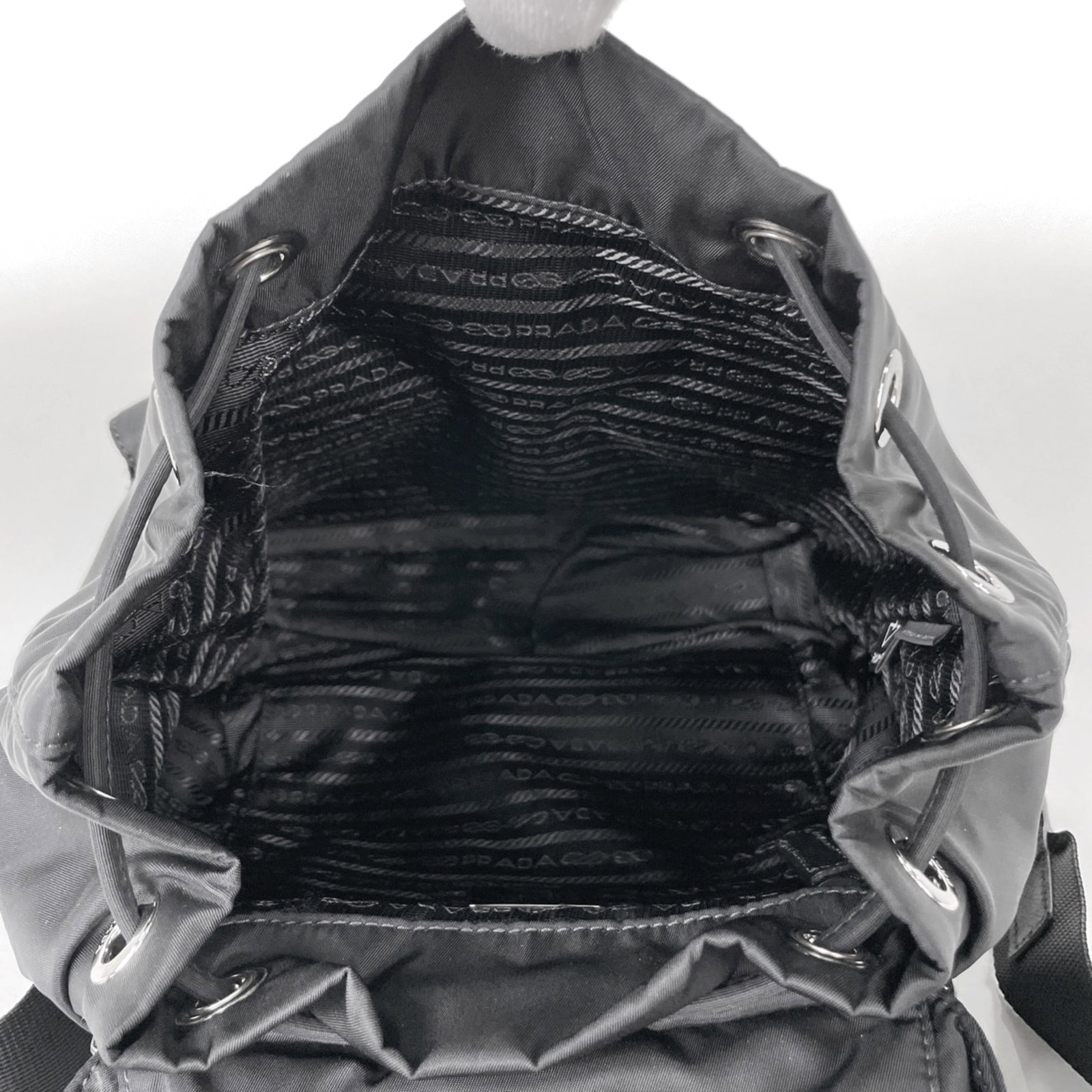 Backpack Nylon Leather Prada - 9