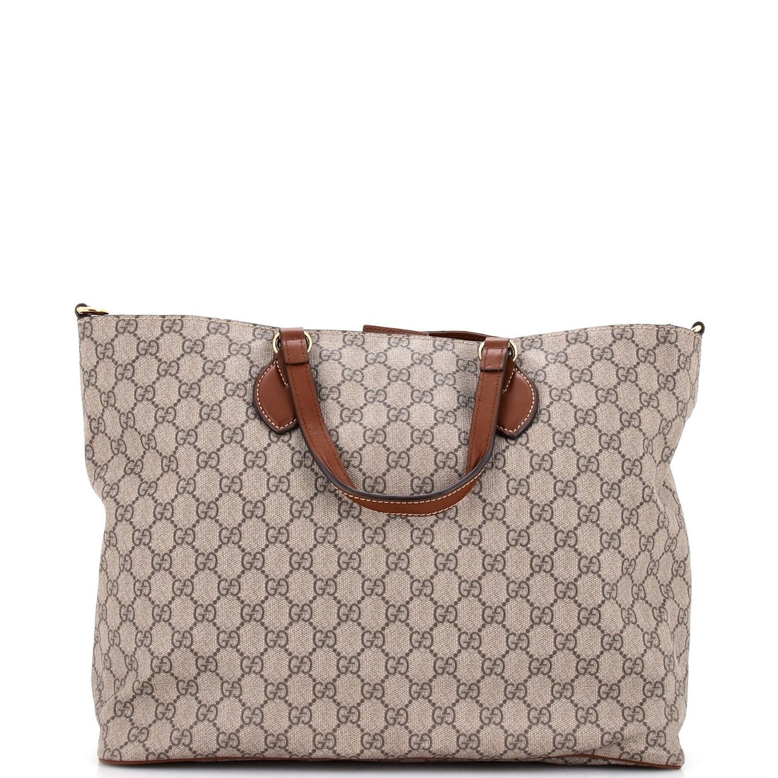Gucci GG Soft Medium Leather Convertible Canvas Tote Coated: Gucci GG Soft Medium Leather Convertible Canvas Tote Coated Soft and stylish, this Gucci GG Soft Medium Leather Convertible Canvas Tote Coated features a versatile design with a convertible soft tote 