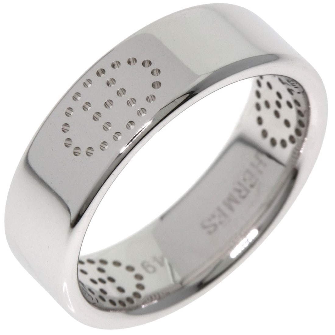 Eclipse Ring White Gold K18 Hermes #49 - 2