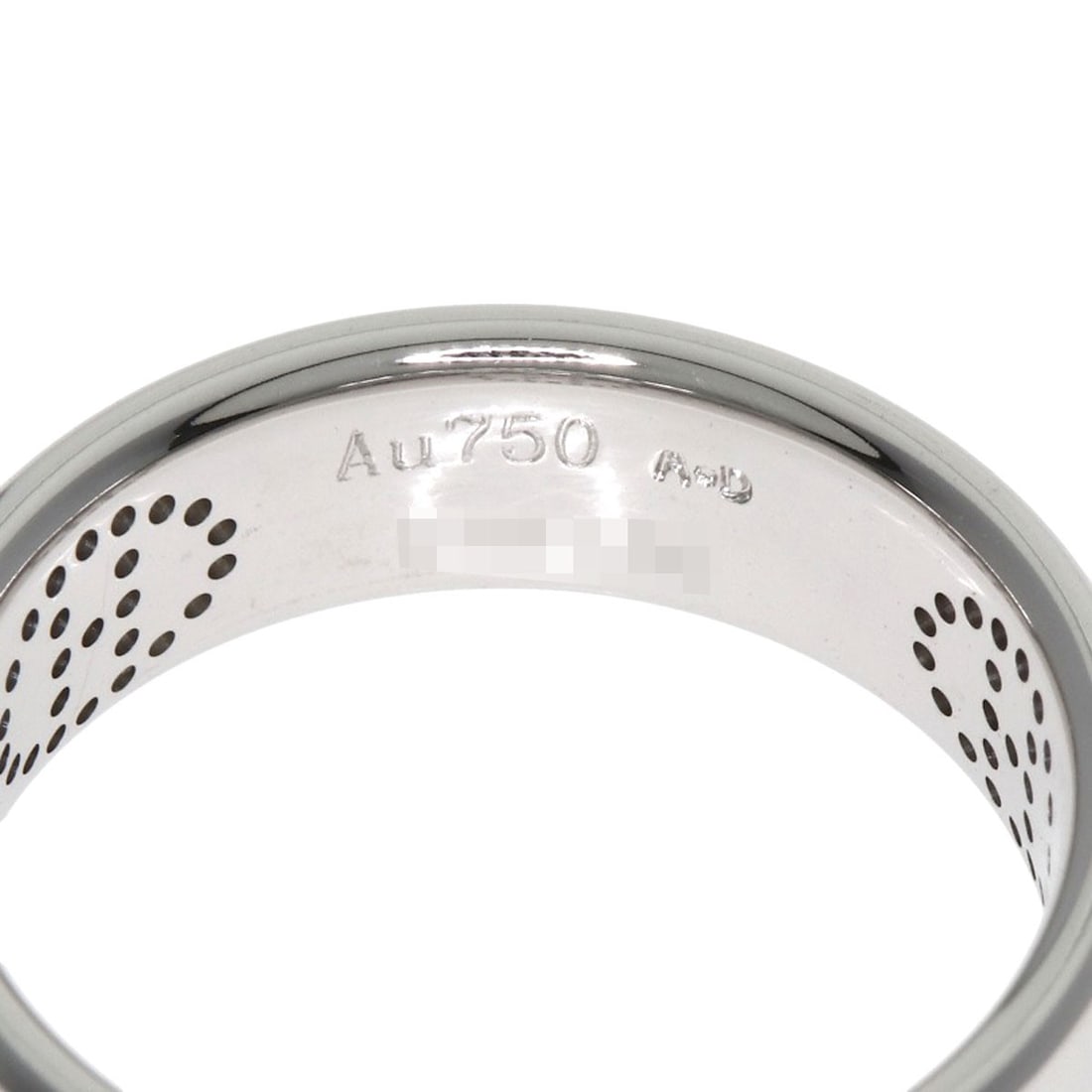 Eclipse Ring White Gold K18 Hermes #49 - 5