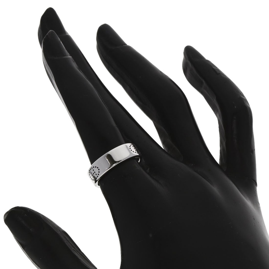 Eclipse Ring White Gold K18 Hermes #49 - 6