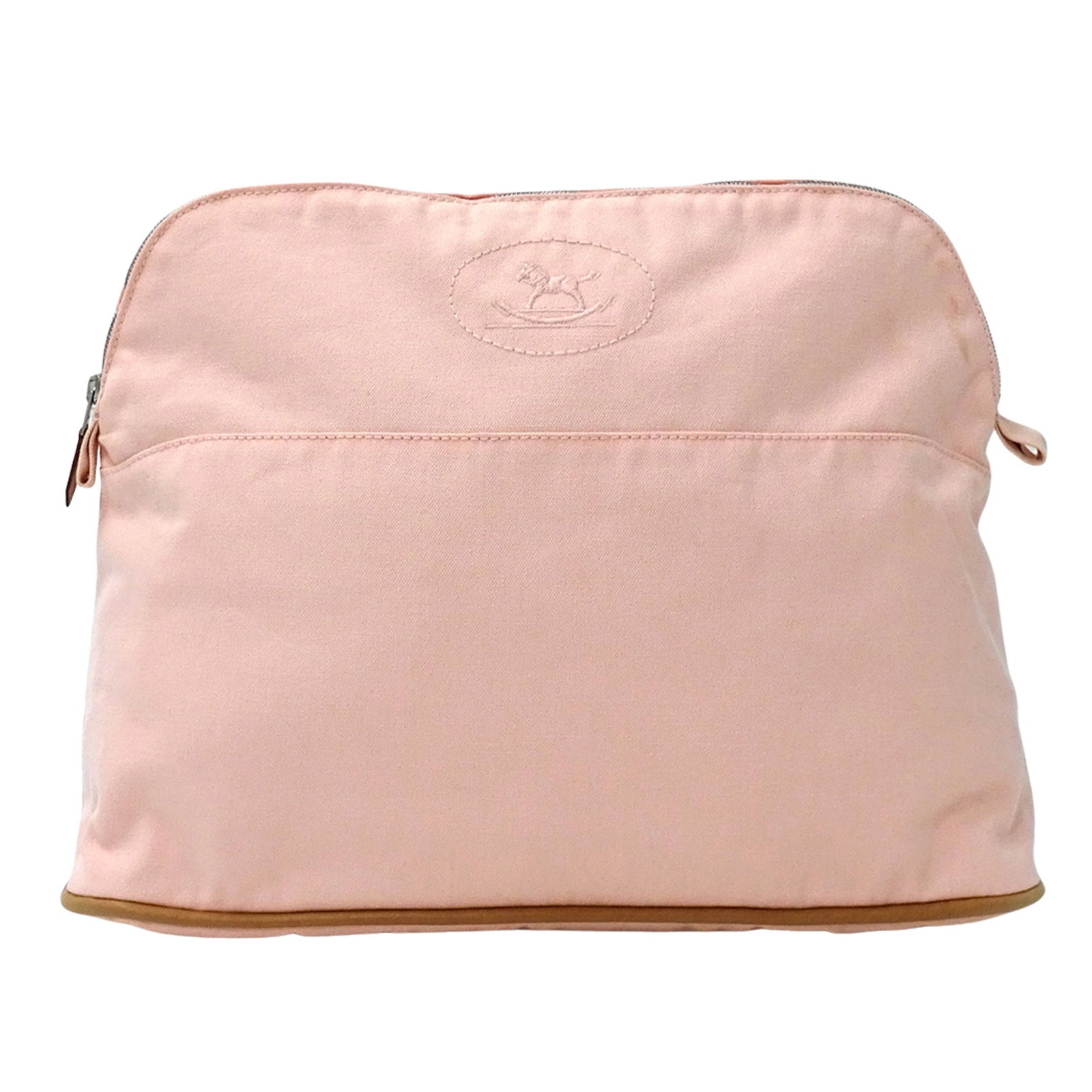 Pouch Canvas Hermes: Pouch Canvas Hermes Pouch Canvas Hermes features a vibrant pink canvas material, characteristic of the brand's iconic designs. This compact pouch measures 25.5cm x 34cm x 12cm, making it a practical