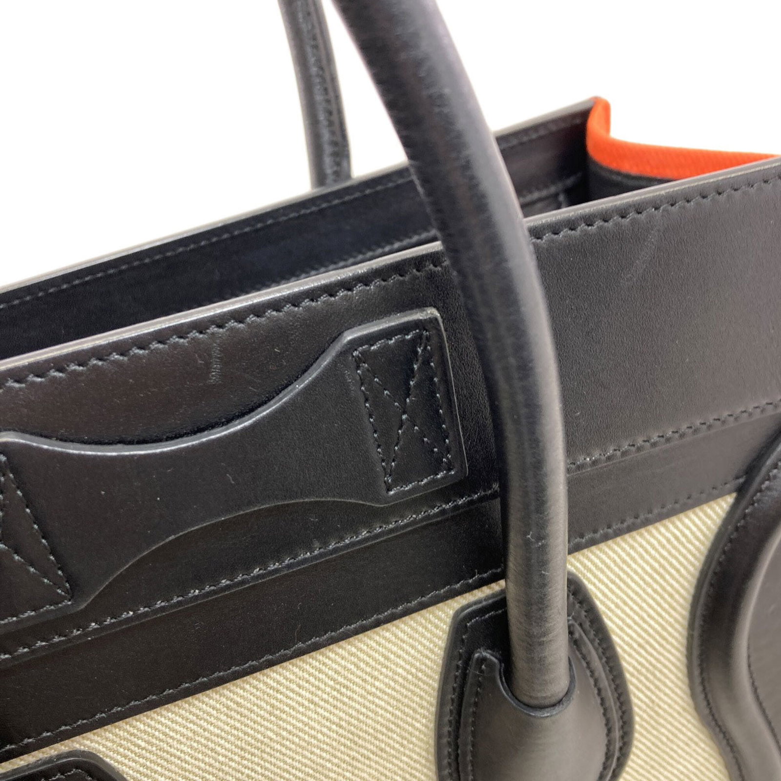 Handbag Canvas Leather - 16