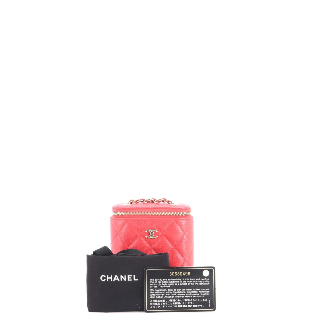 Chanel Classic Vertical Quilted Caviar Mini Case - 2