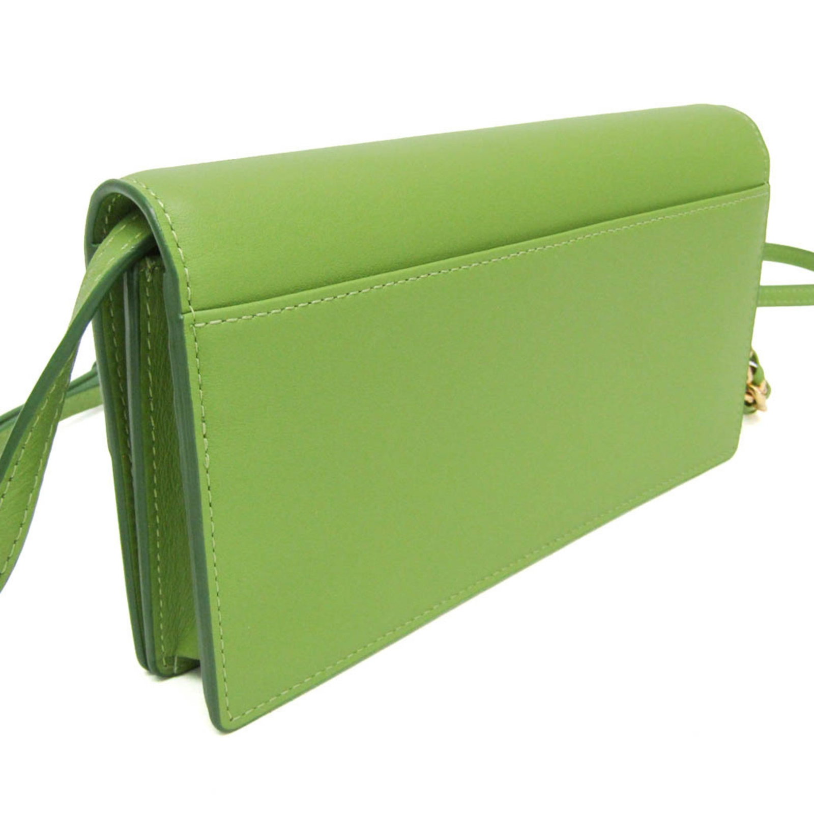 Chain Leather Shoulder Wallet - 7
