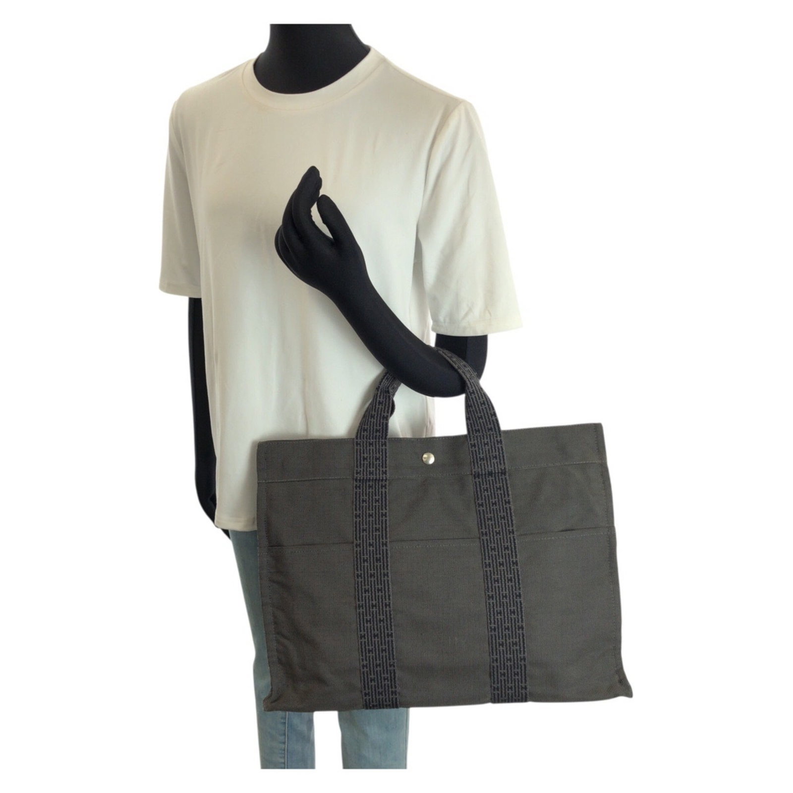 Polyamide Polyester Bag Tote Handbag Hermes - 7