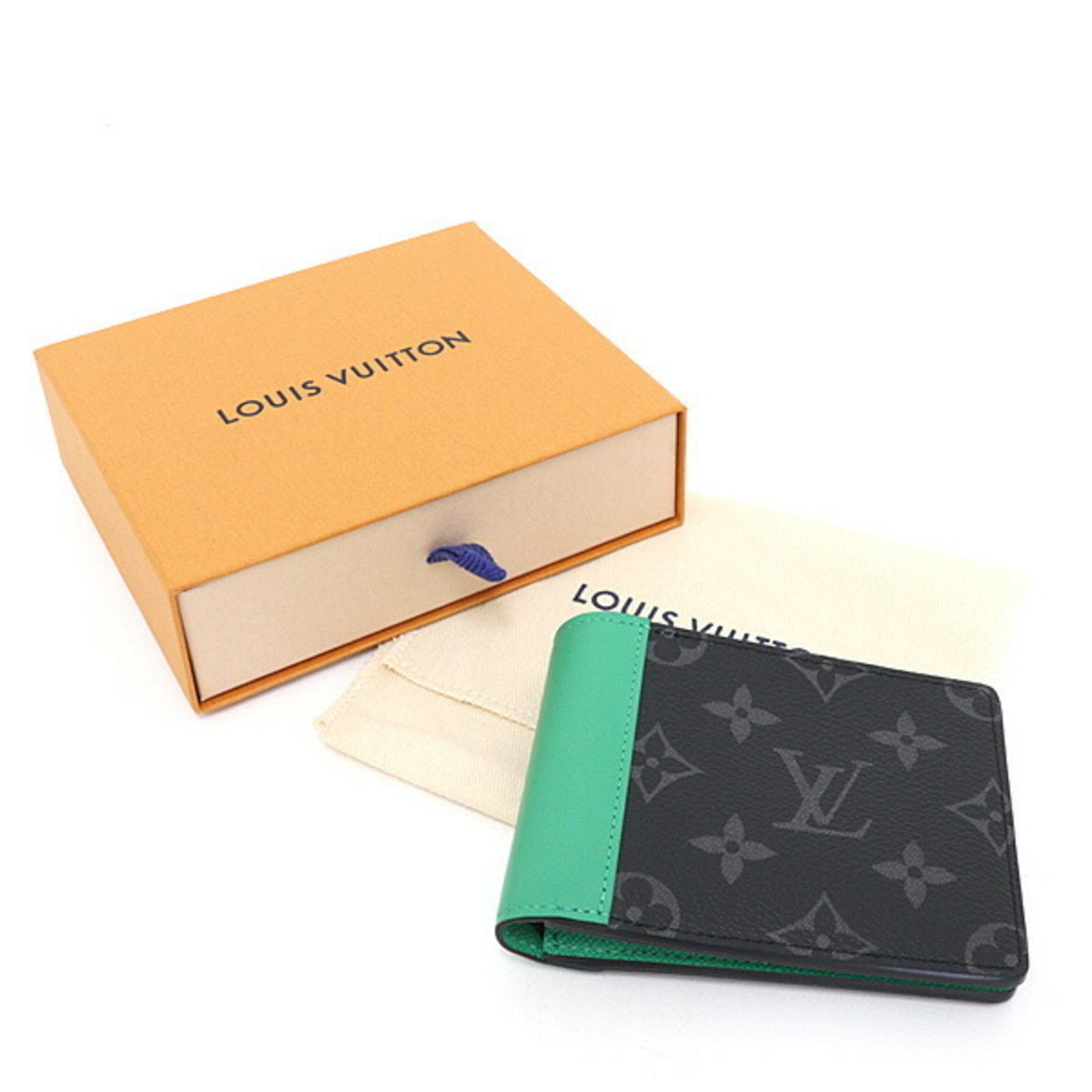 Monogram Eclipse Leather Louis Vuitton Bi Fold - 6
