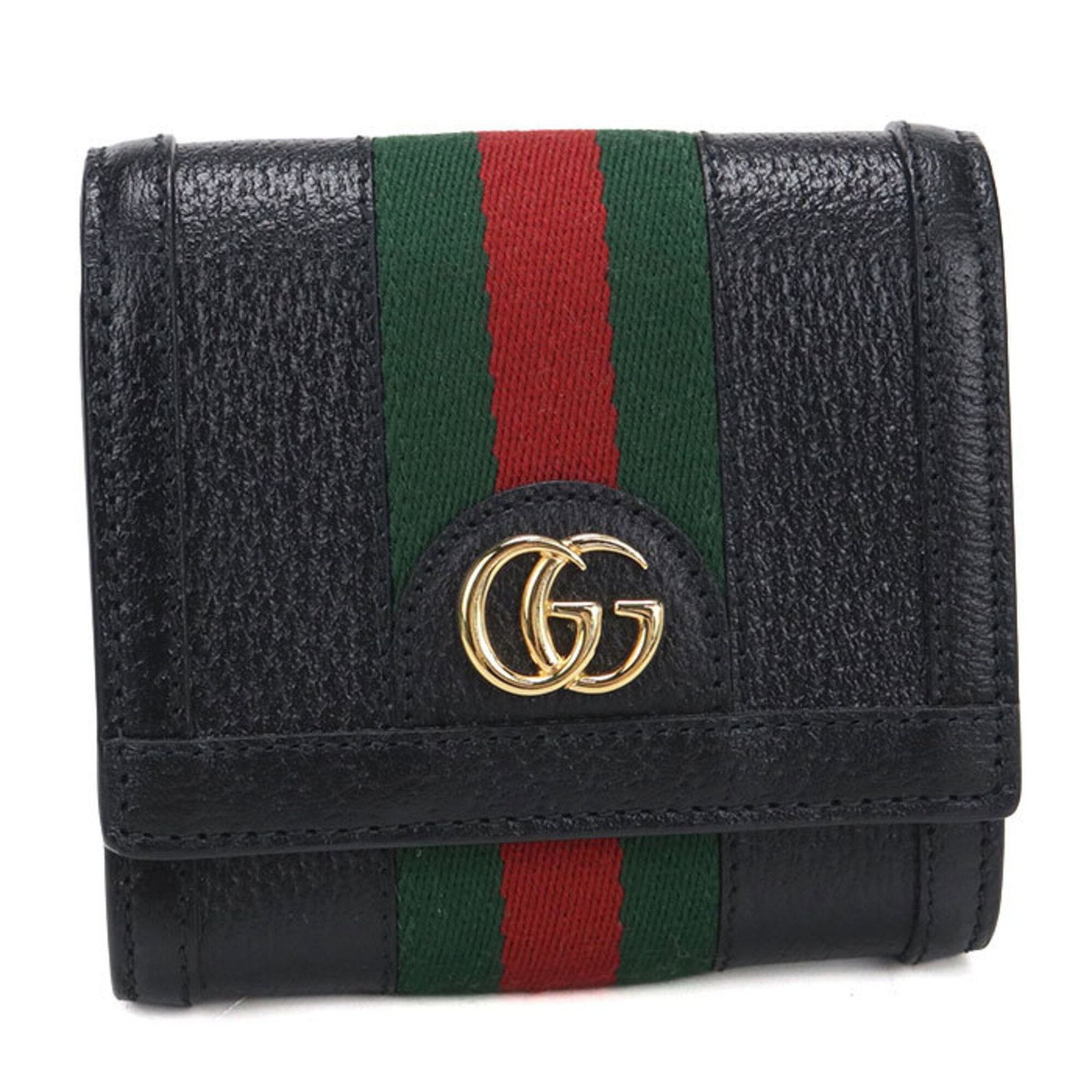 Gucci Wallet (Bi-Fold) Leather: Gucci Wallet (Bi-Fold) Leather Black leather bi-fold wallet from Gucci, Italy, with dimensions 10cm x 11cm x 3.5cm. This sleek wallet features high-quality leather construction and a classic design. I