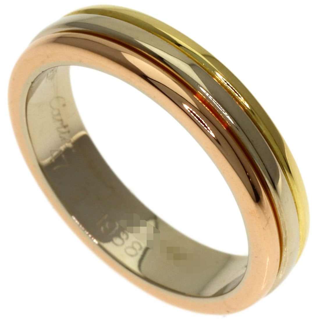 Cartier Three Colors # 47 Ring K18 Yellow Gold K18 White Gold: Cartier Three Colors # 47 Ring K18 Yellow Gold K18 White Gold K18 Yellow Gold and White Gold Ring by Cartier. This Cartier #47 Three Colors Ring showcases the beauty of K18 gold, a high-purity gold