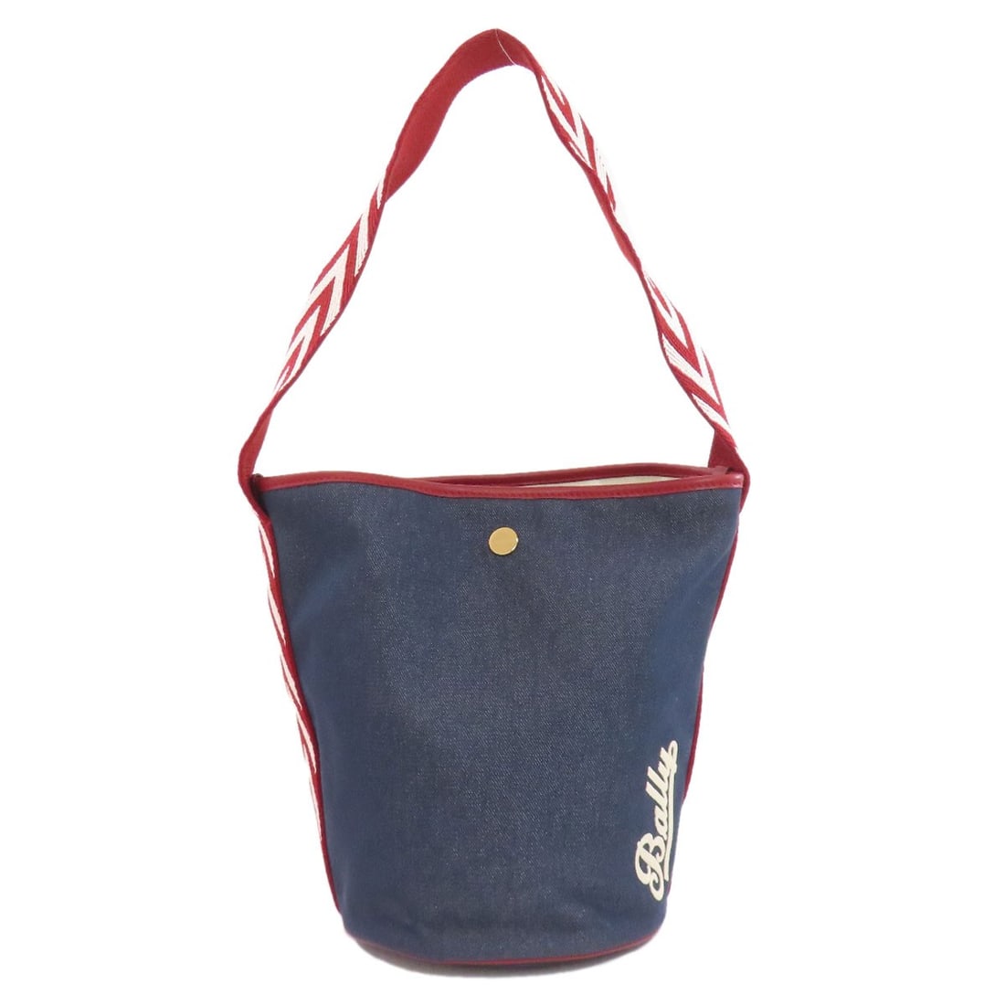 Shoulder Bag Logo Bally Denim: Shoulder Bag Logo Bally Denim Blue denim shoulder bag with a prominent logo from BALLY. The bag's exterior is made from high-quality denim, giving it a distinctive look and feel. This shoulder bag is