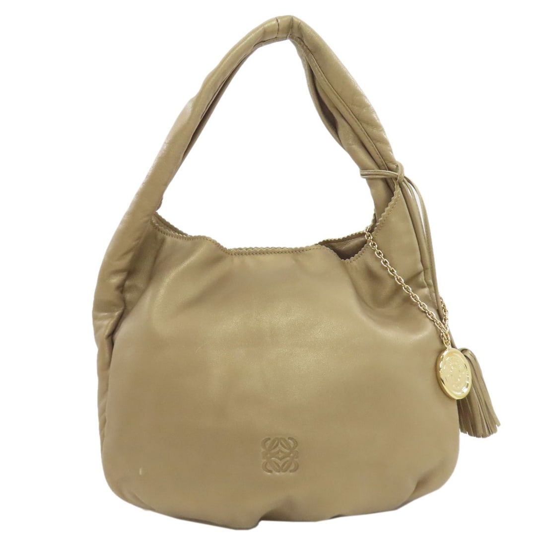 Leather Handbag Anagram Loewe: Leather Handbag Anagram Loewe Item Specifics: Brand: LOEWE Style: Handbag Color: Gold Type: Handbag Exterior Color: Gold Exterior Material: Leather Product Disclaimer: Pre-owned unless stated. Expect