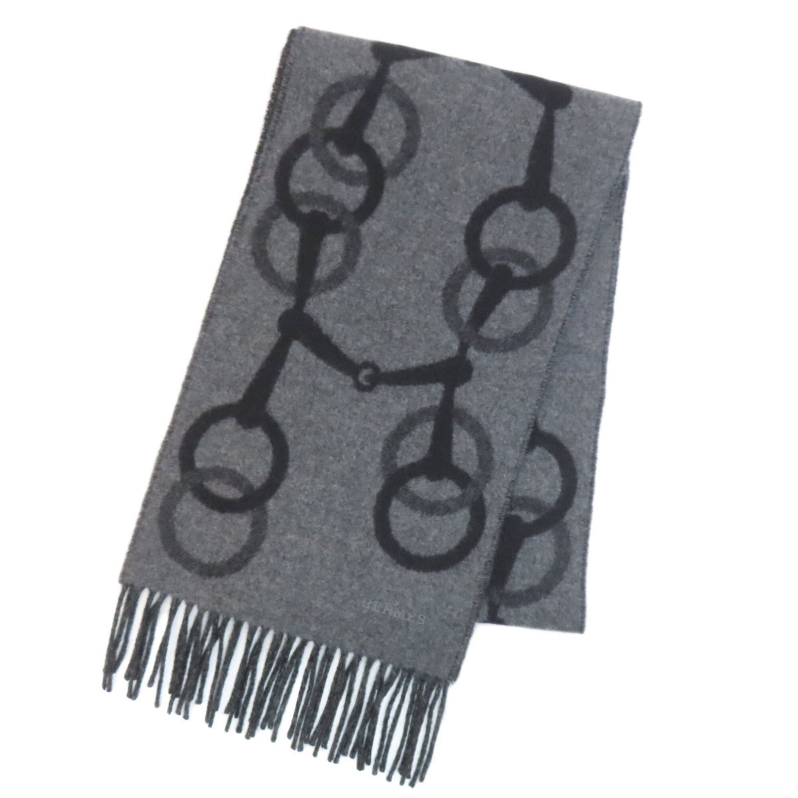 Hermes Cashmere: Hermes Cashmere Luxurious black cashmere, 1.7m x 25cm in size, crafted by the renowned French brand Hermes. This high-quality scarf is made from the finest cashmere material, offering a soft and elega