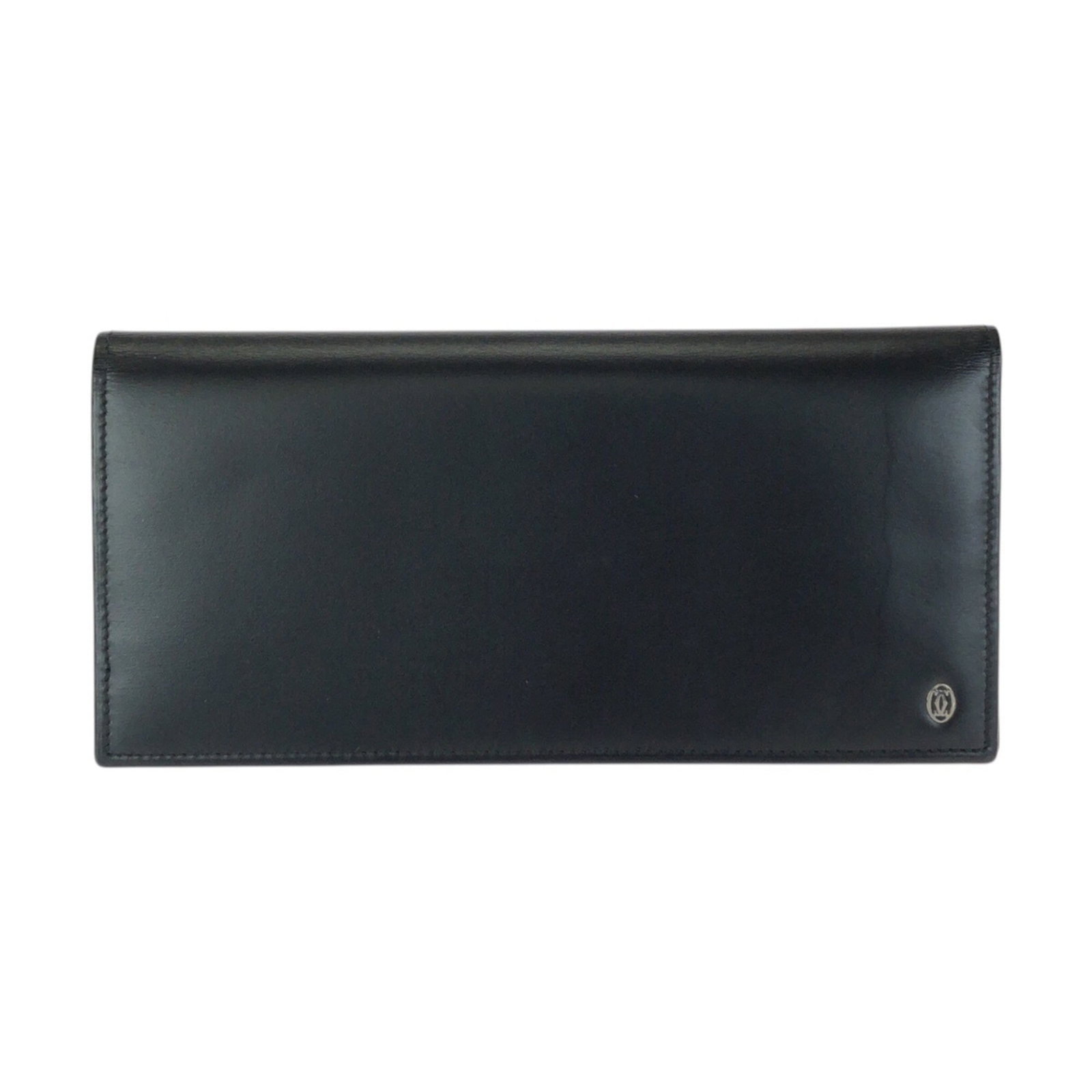 Cartier leather wallet bi fold: Cartier leather wallet bi fold Cartier leather wallet bi-fold features a sleek black design with a classic long wallet style. Made from high-quality leather, this bi-fold wallet measures 9cm x 18.5cm 