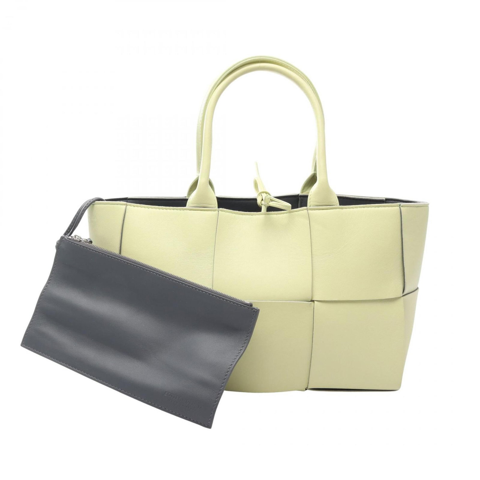 Bottega Veneta Handbag Tote Bag Leather: Bottega Veneta Handbag Tote Bag Leather Bottega Veneta's iconic tote bag is a masterclass in understated elegance, featuring a vibrant yellow leather exterior and sleek, modern design. Measuring 20cm