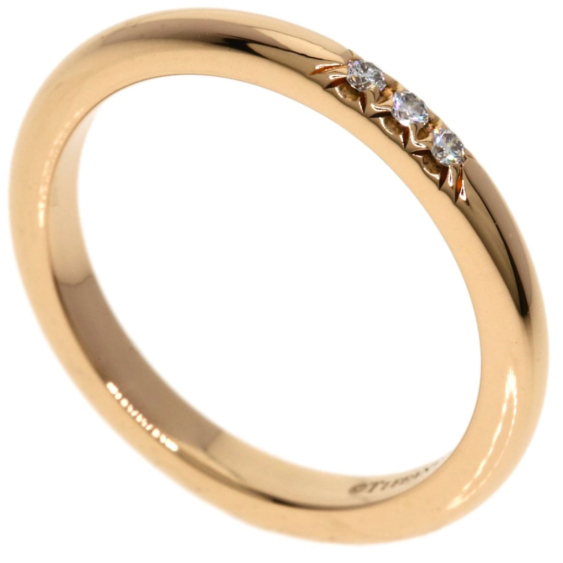 Tiffany&Co Forever 3P Diamond Pink Gold K18: Tiffany&Co Forever 3P Diamond Pink Gold K18 Tiffany&Co's Forever 3P Diamond Pink Gold K18 ring boasts a striking 18K pink gold setting, adorned with a diamond. The ring's 3P design adds a touch of ele