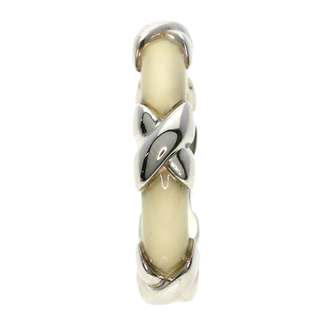 Tiffany Co Enamel Ring Silver - 3