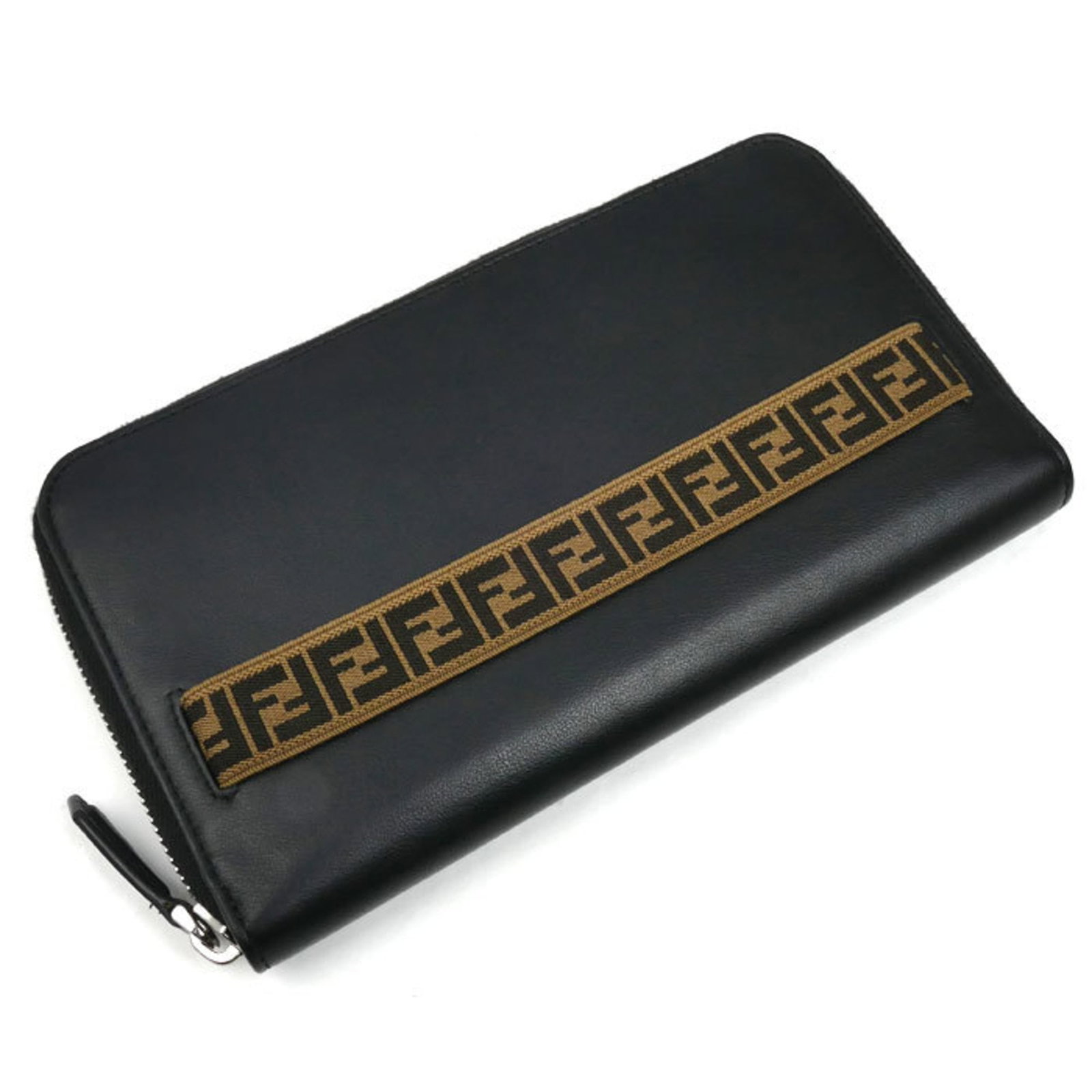 Long Fendi Wallet Leather Bi: Long Fendi Wallet Leather Bi The Fendi Country of Origin: Italy MPN: 7M0276 A8VC F17BJ Type: Long wallet (bi-fold) Gender: Men Material: Leather Color: Black Size (HxWxD): 11.5cm x 20cm x 2.5cm / 4.52