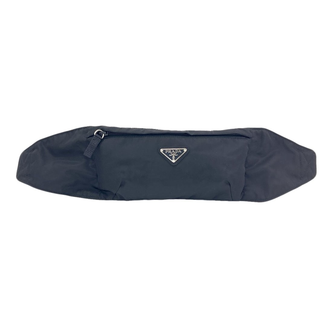 Nylon Logo Hip Bag Waist Bag Hardware Prada: Nylon Logo Hip Bag Waist Bag Hardware Prada Black nylon logo hip bag waist bag with hardware from PRADA. Made from durable nylon, this bag features a sleek design with a prominent logo. The black exte