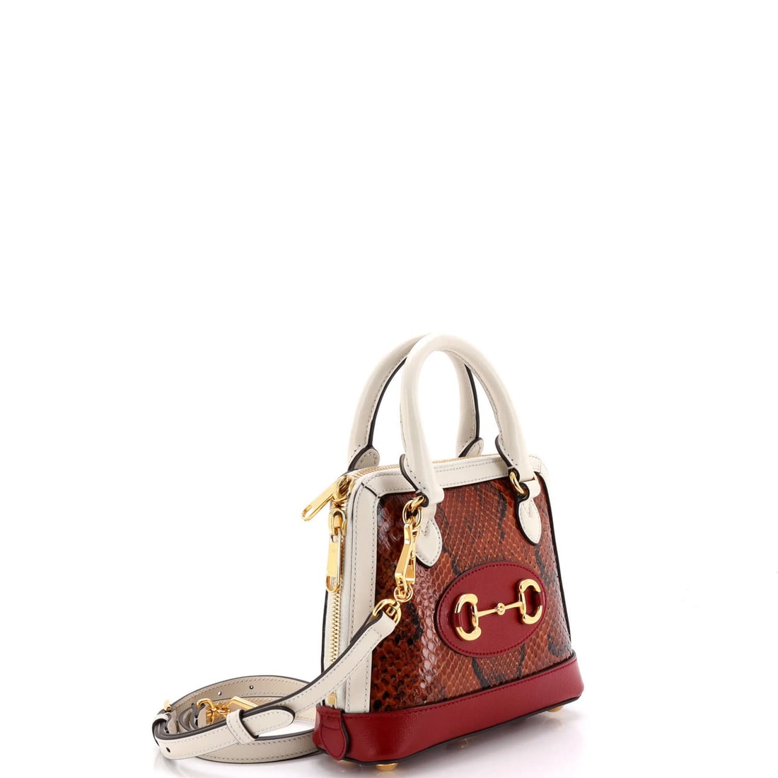 Gucci Horsebit Top Bag 1955 Mini Leather Python - 2