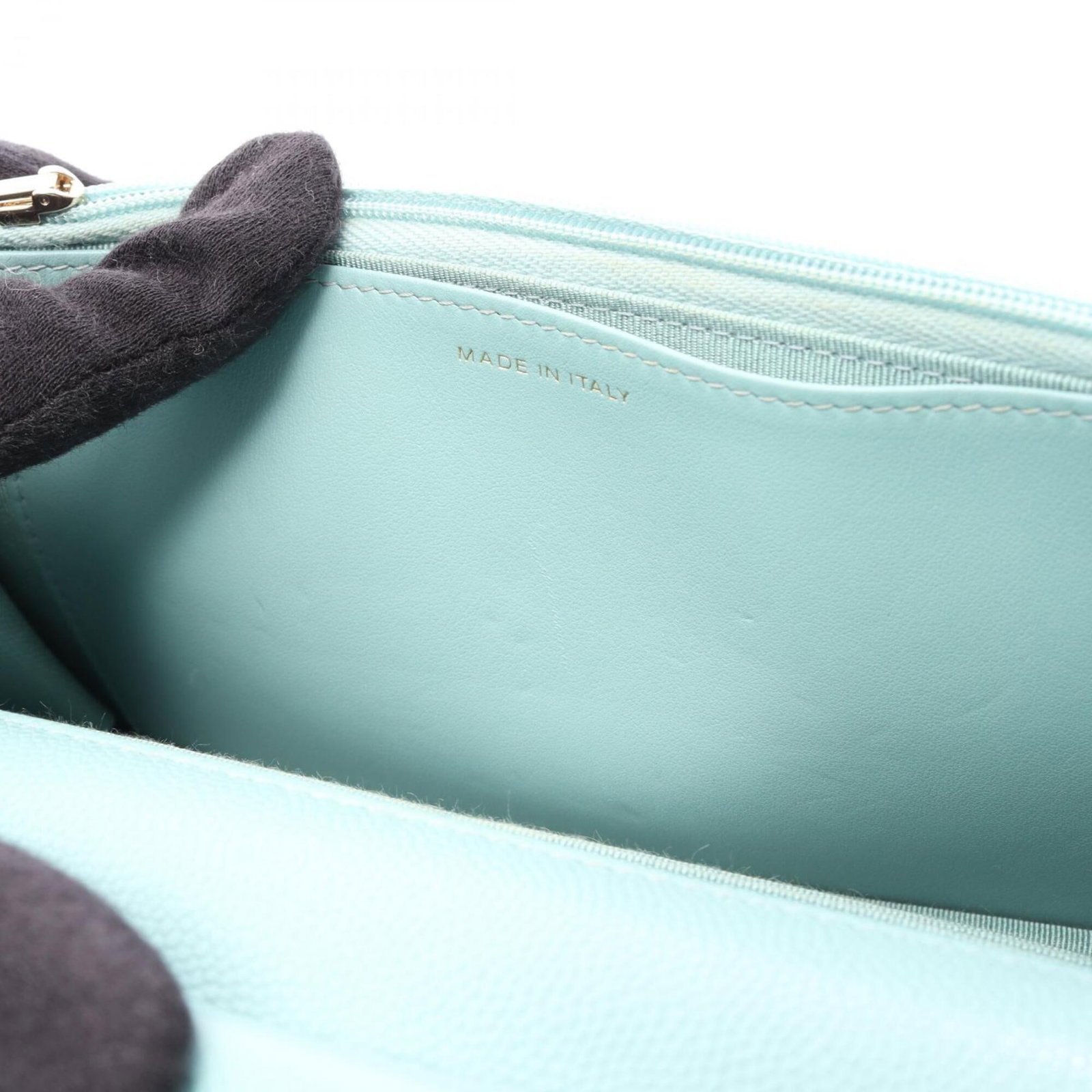Calfskin Grained Shoulder Bag Handbag - 7