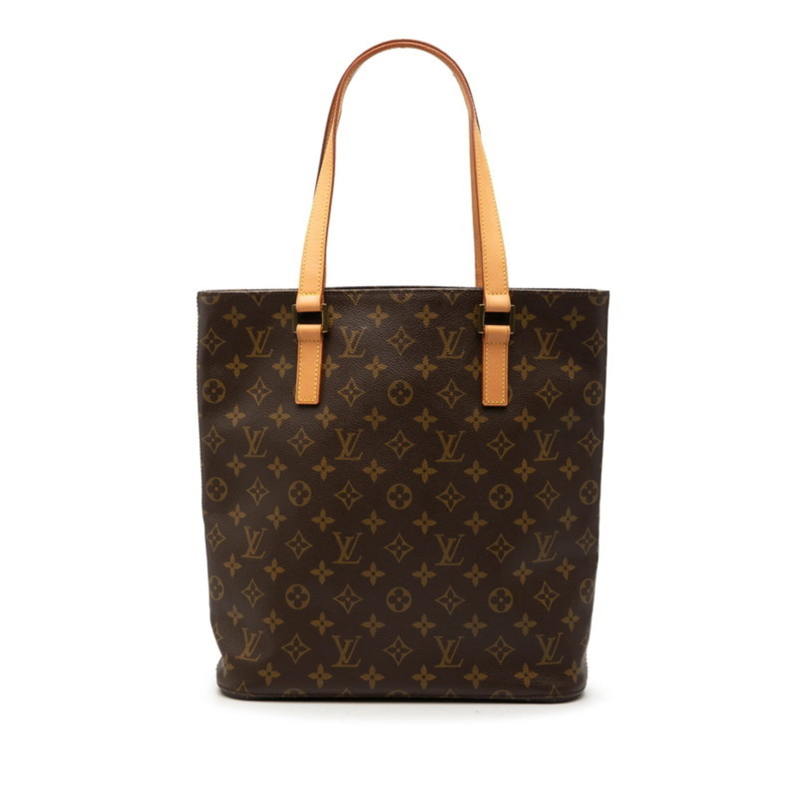 PVC Leather Louis Vuitton Tote: PVC Leather Louis Vuitton Tote PVC Leather Louis Vuitton Tote features a unique blend of materials, combining PVC and leather in its construction. The bag's dimensions are 31cm x 29cm x 10.5cm,