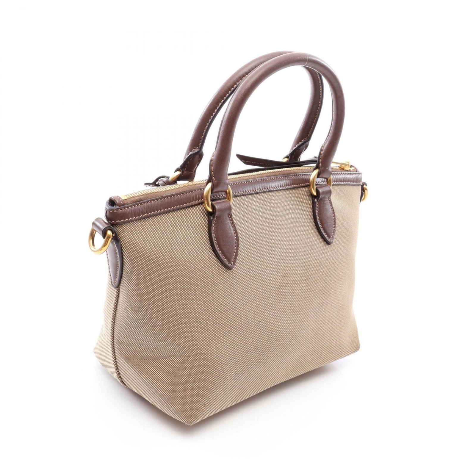 Canvas Leather Handbag Prada - 2