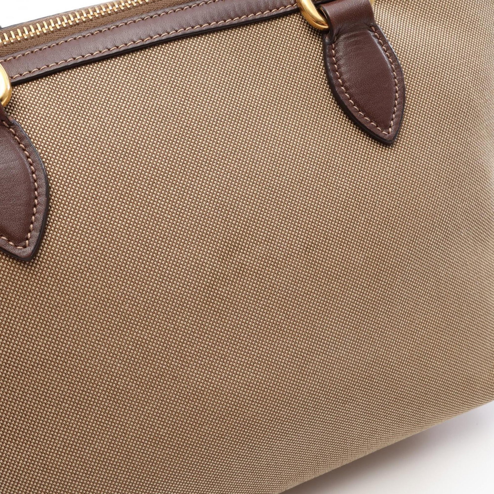 Canvas Leather Handbag Prada - 6