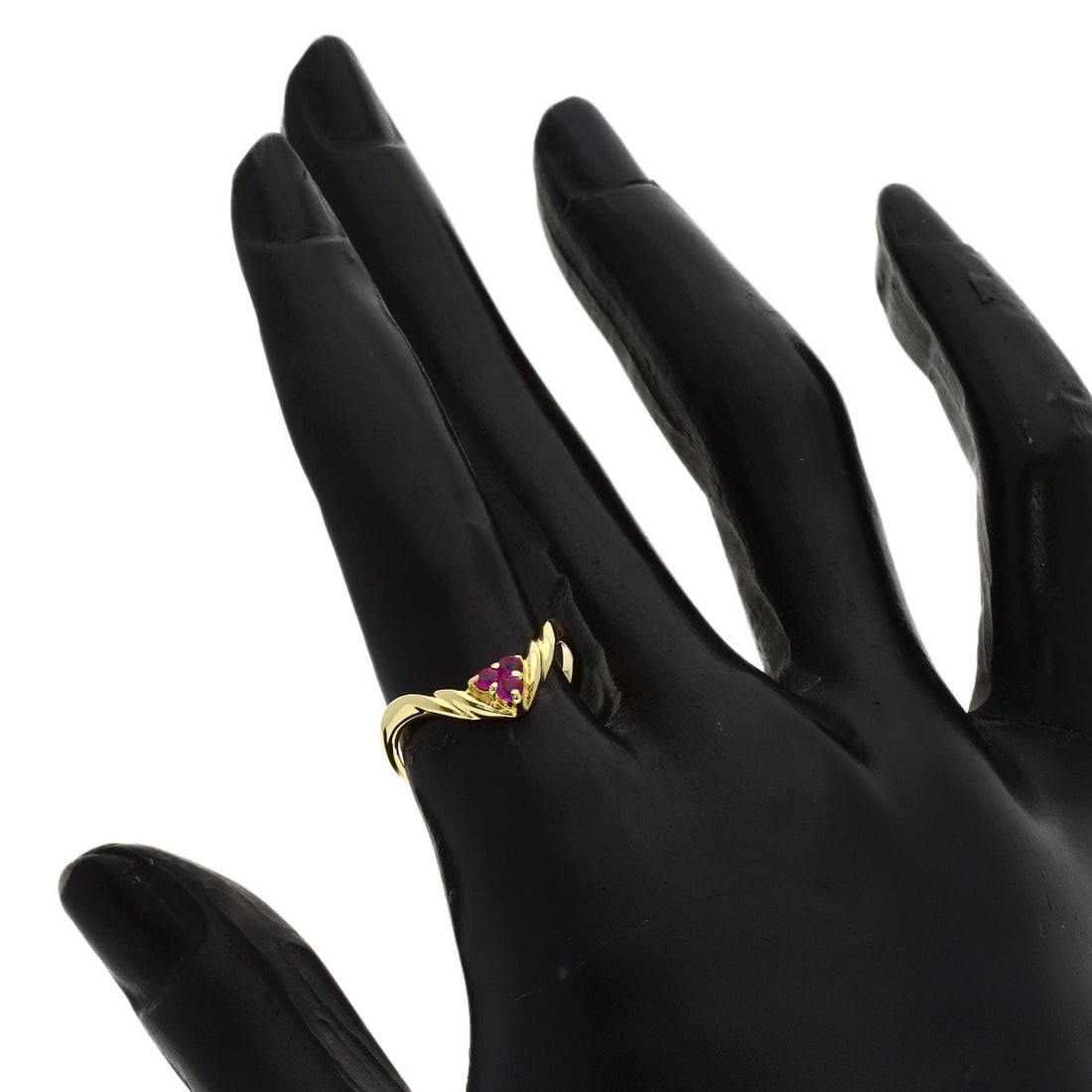 Ruby Ring K18 Yellow Gold Tasaki - 6