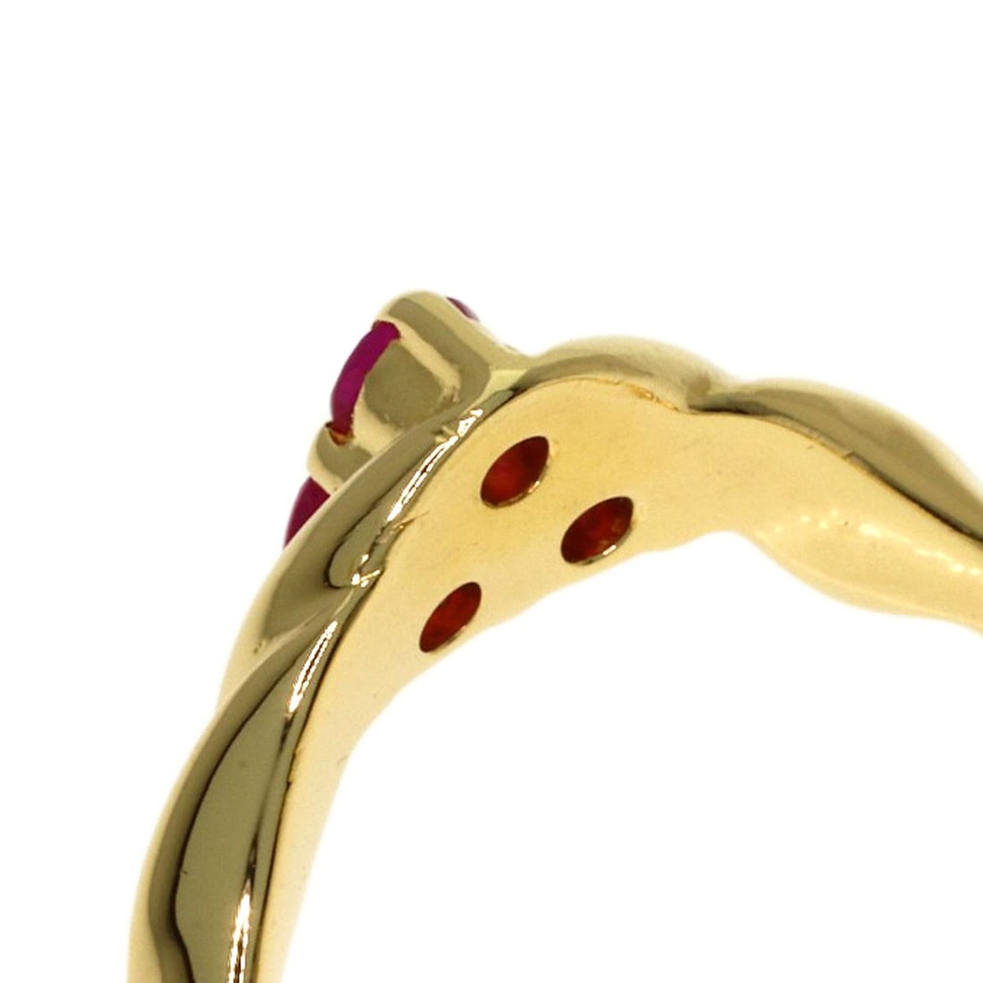 Ruby Ring K18 Yellow Gold Tasaki - 7