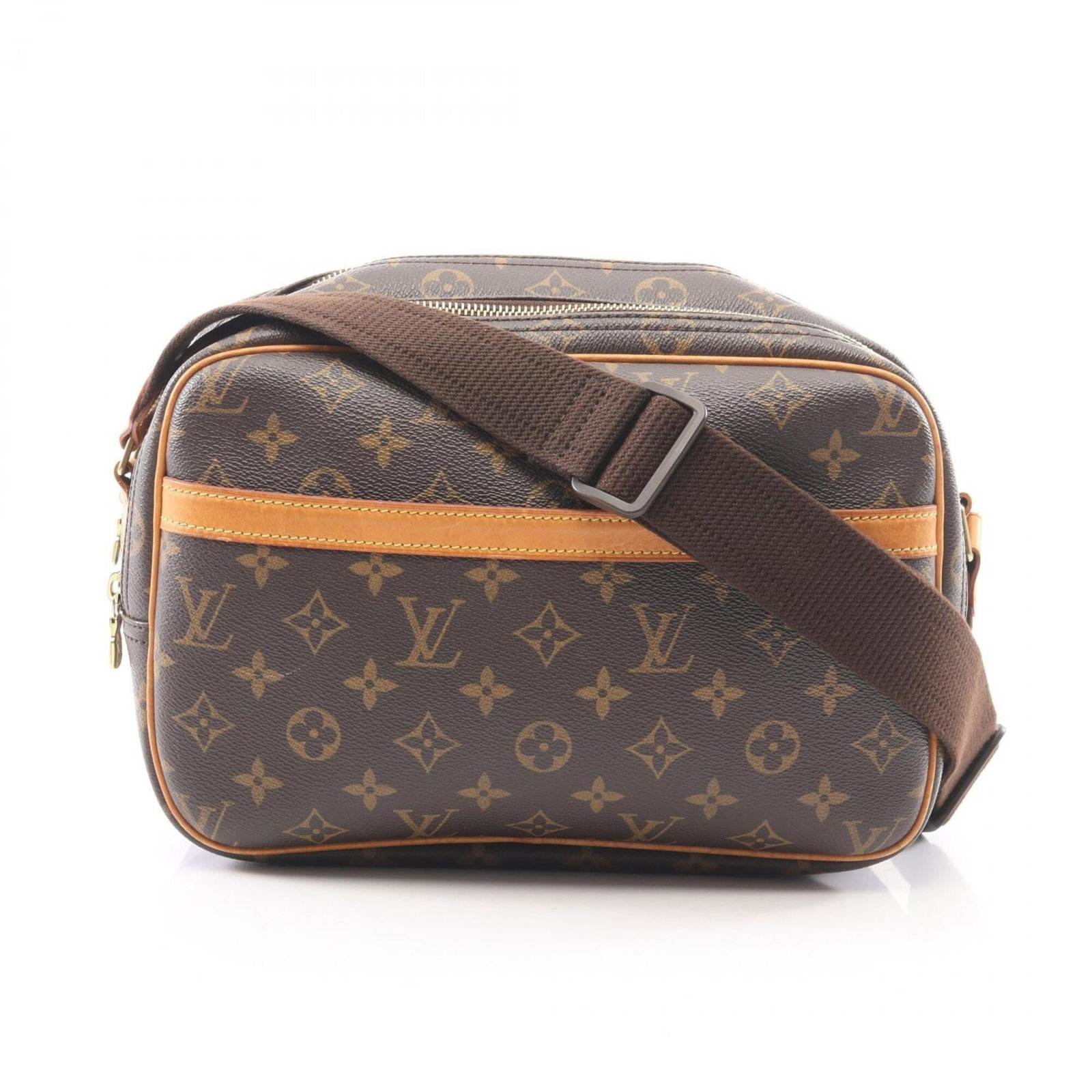 Shoulder Bag Coated Leather Louis Vuitton Handbag: Shoulder Bag Coated Leather Louis Vuitton Handbag Coated canvas and leather blend in this classic Louis Vuitton shoulder bag, available in a timeless brown monogram pattern. Measuring 20cm x 27cm x