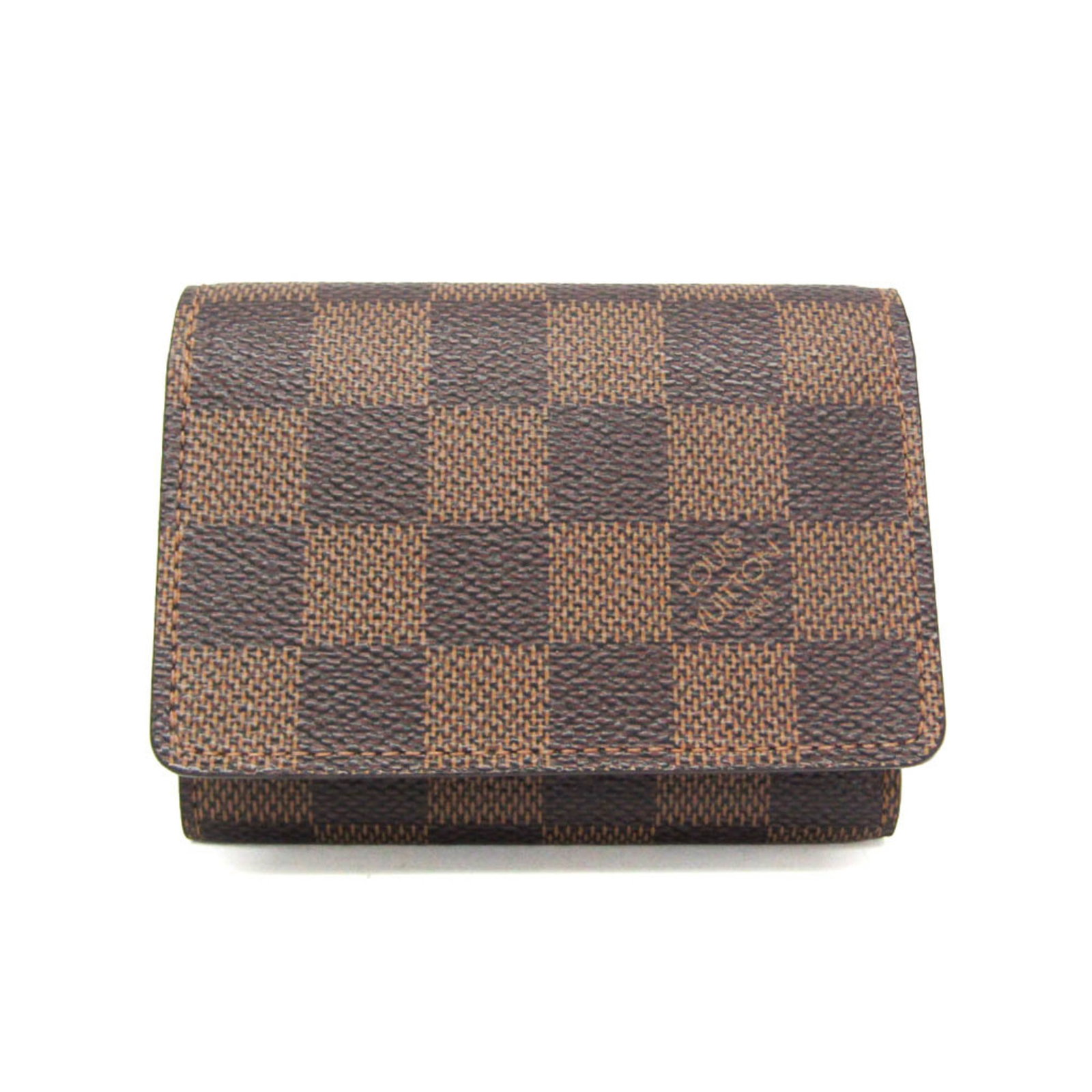 Damier Canvas Business Card Case Louis Vuitton: Damier Canvas Business Card Case Louis Vuitton Damier Canvas Business Card Case Louis Vuitton is made from high-quality Damier Canvas, a classic pattern that adds a touch of timeless elegance to this 