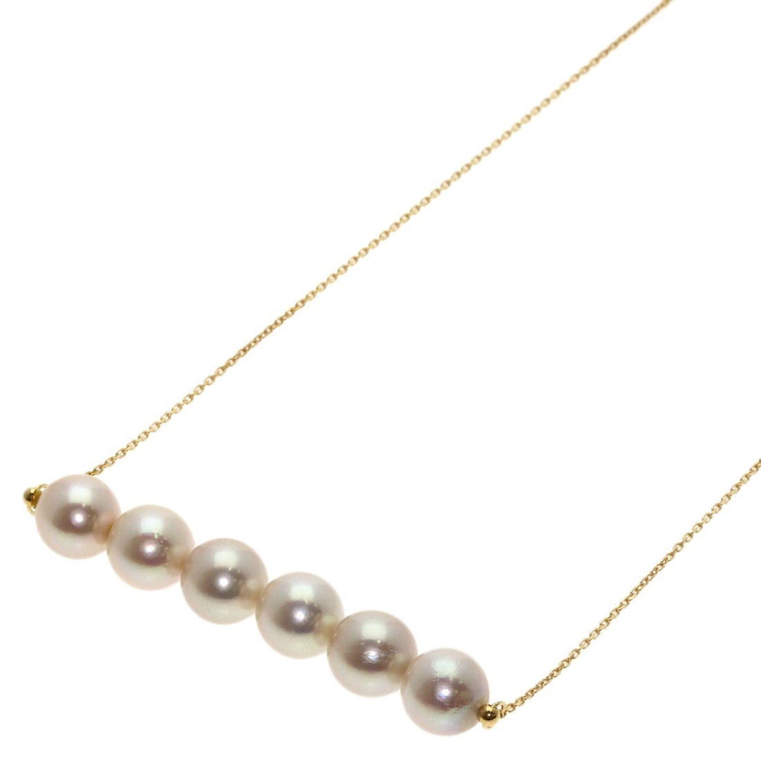 Yellow Gold 6.2G Pearl Necklace K18: Yellow Gold 6.2G Pearl Necklace K18 K18 yellow gold 6.2G pearl necklace with a rich, luxurious feel. The 19.8-inch length provides a versatile fit, while the gold metal and K18 purity ensure a