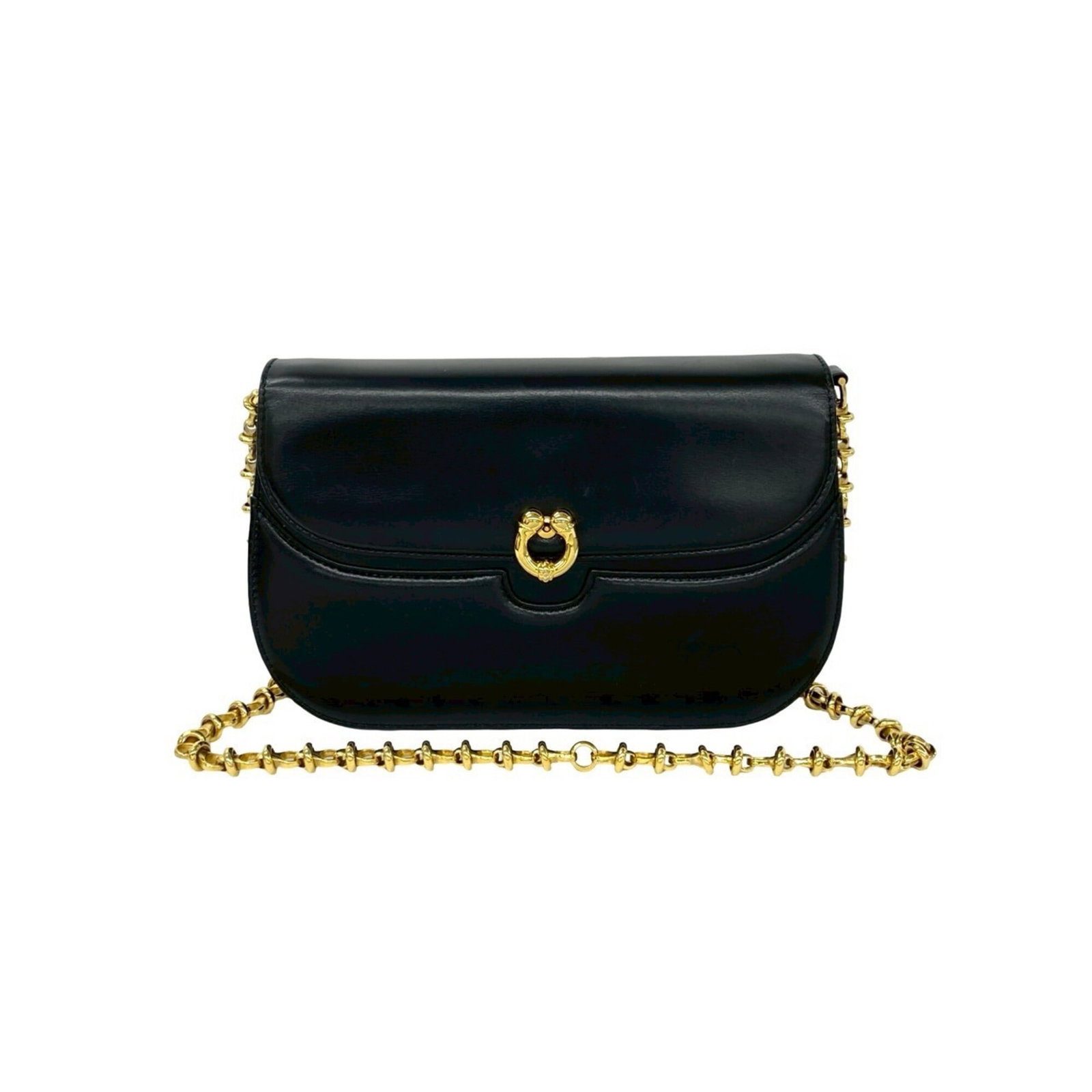 Pochette Leather Bag Shoulder Gucci: Pochette Leather Bag Shoulder Gucci Black Calfskin Pochette Leather Bag from Gucci, measuring 15cm x 24.5cm x 6cm, features a sleek and sophisticated design. Crafted from high-quality leather, this