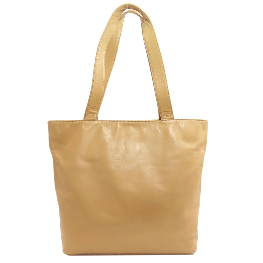 Chanel Coco Mark Goldhardware Tote Bag Calf: Chanel Coco Mark Goldhardware Tote Bag Calf Beige Calf Leather Tote Bag from CHANEL, featuring a classic design with gold hardware accents. This stylish tote bag is crafted from high-quality calf leat