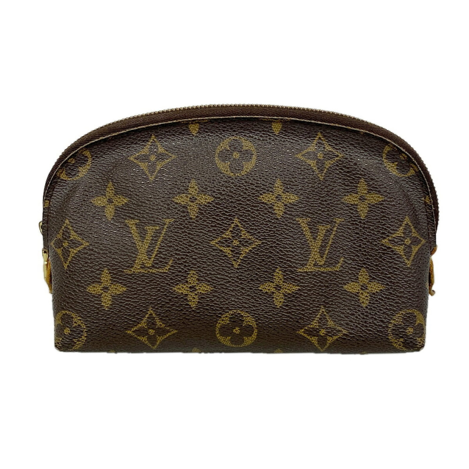 Louis Vuitton Pouch: Louis Vuitton Pouch Brown Louis Vuitton Pouch with signature. Made from a classic design, this 11cm x 16.5cm x 6cm pouch features a signature. In excellent condition, the pouch showcases its