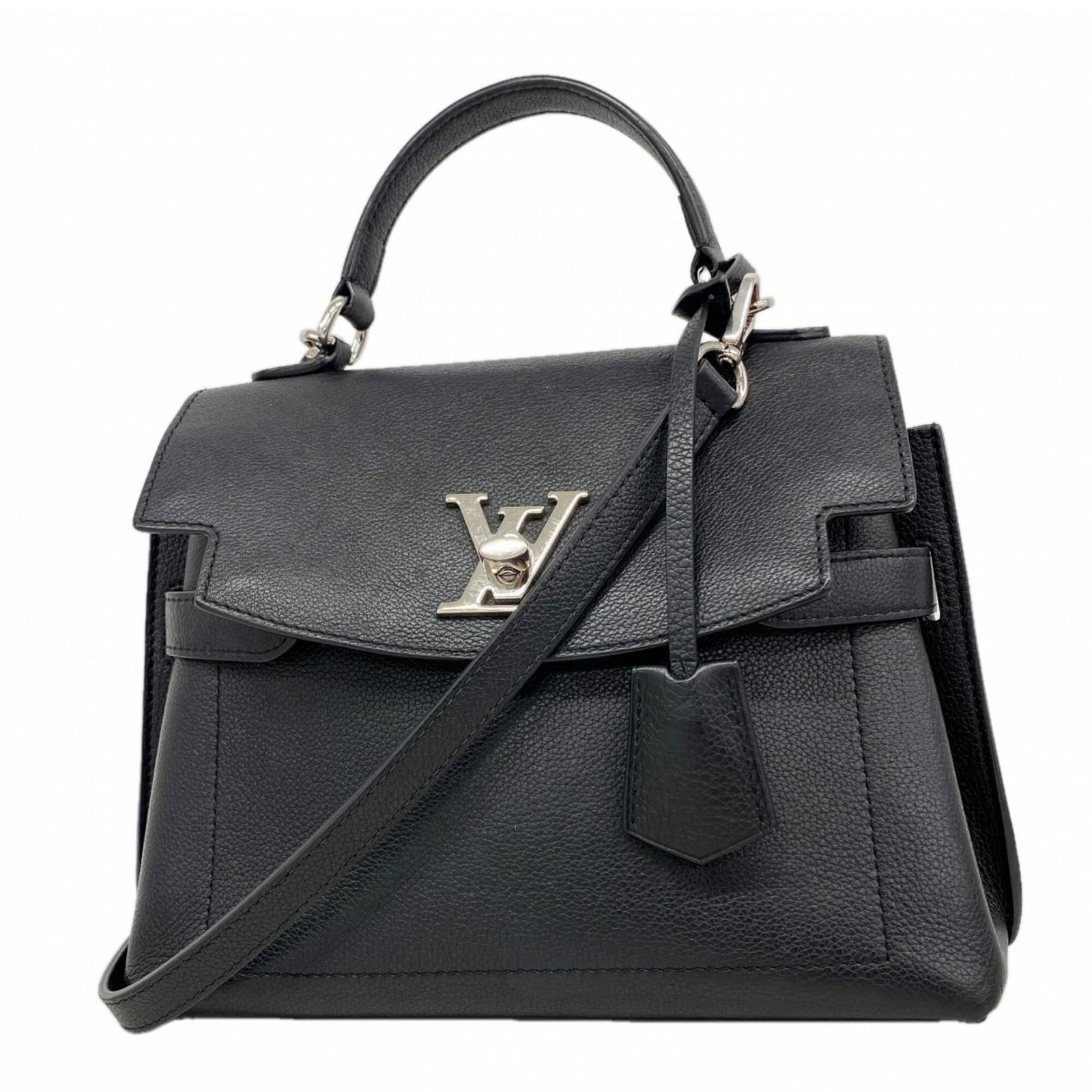 Handbag Louis Vuitton: Handbag Louis Vuitton Black Louis Vuitton handbag with dimensions 20.5cm x 26cm x 11cm, featuring a classic design and signature monogram pattern. This stylish accessory is made of high-quality materi