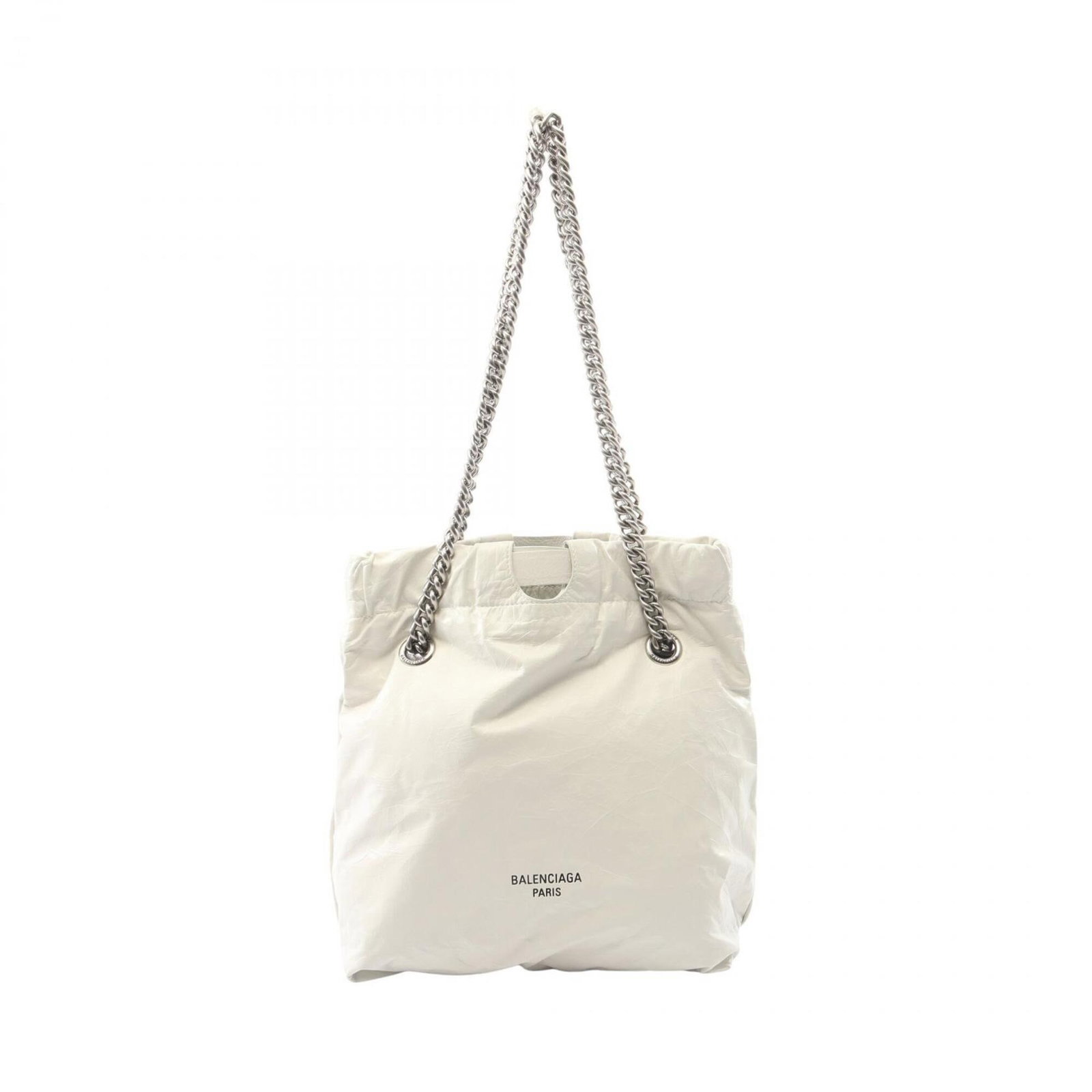 Balenciaga Handbag Shoulder Bag Tote Bag Leather: Balenciaga Handbag Shoulder Bag Tote Bag Leather White leather Balenciaga shoulder bag tote bag with classic design, measuring 26cm x 24cm x 10cm. This stylish bag features a timeless look and