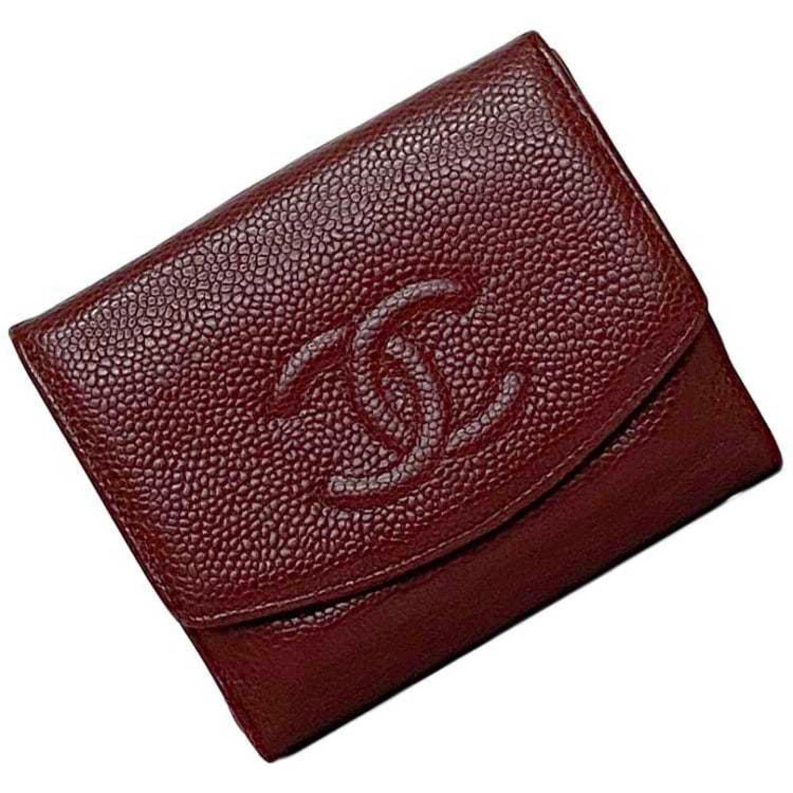 Calfskin Leather Grained Bi Fold Wallet: Calfskin Leather Grained Bi Fold Wallet Calfskin Leather Grained Bi Fold Wallet in Red Color. This bi-fold wallet features high-quality, grained calfskin leather and a classic design. With a size of